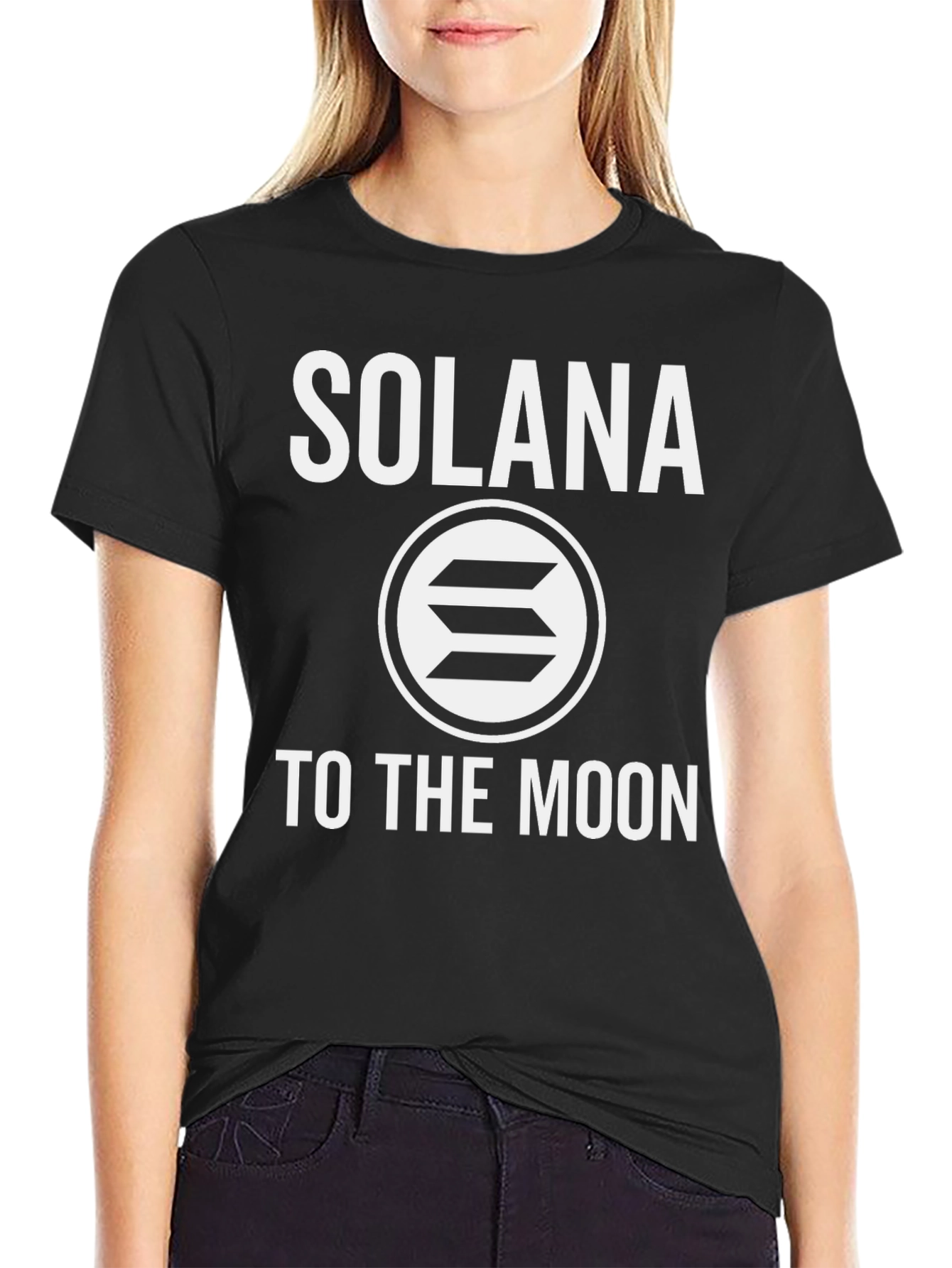 Solana To The Moon T-Shirt - Crypto Meme Tee