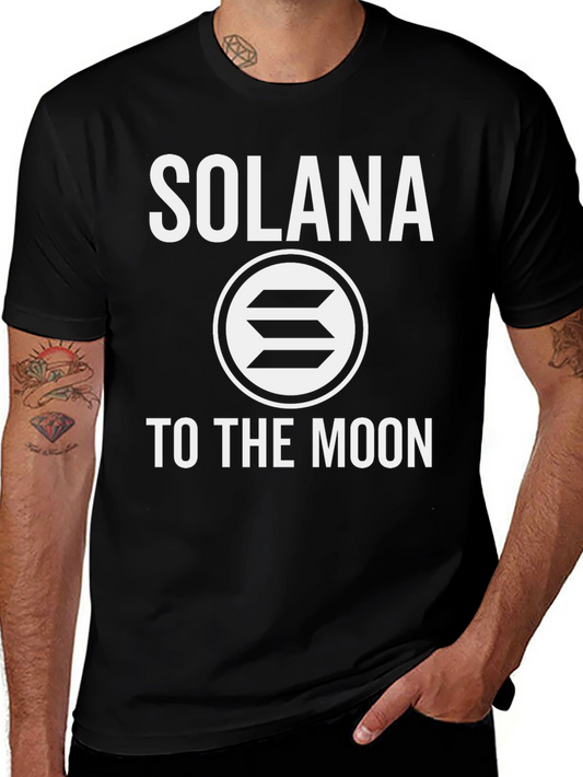 Solana To The Moon T-Shirt - Crypto Meme Tee