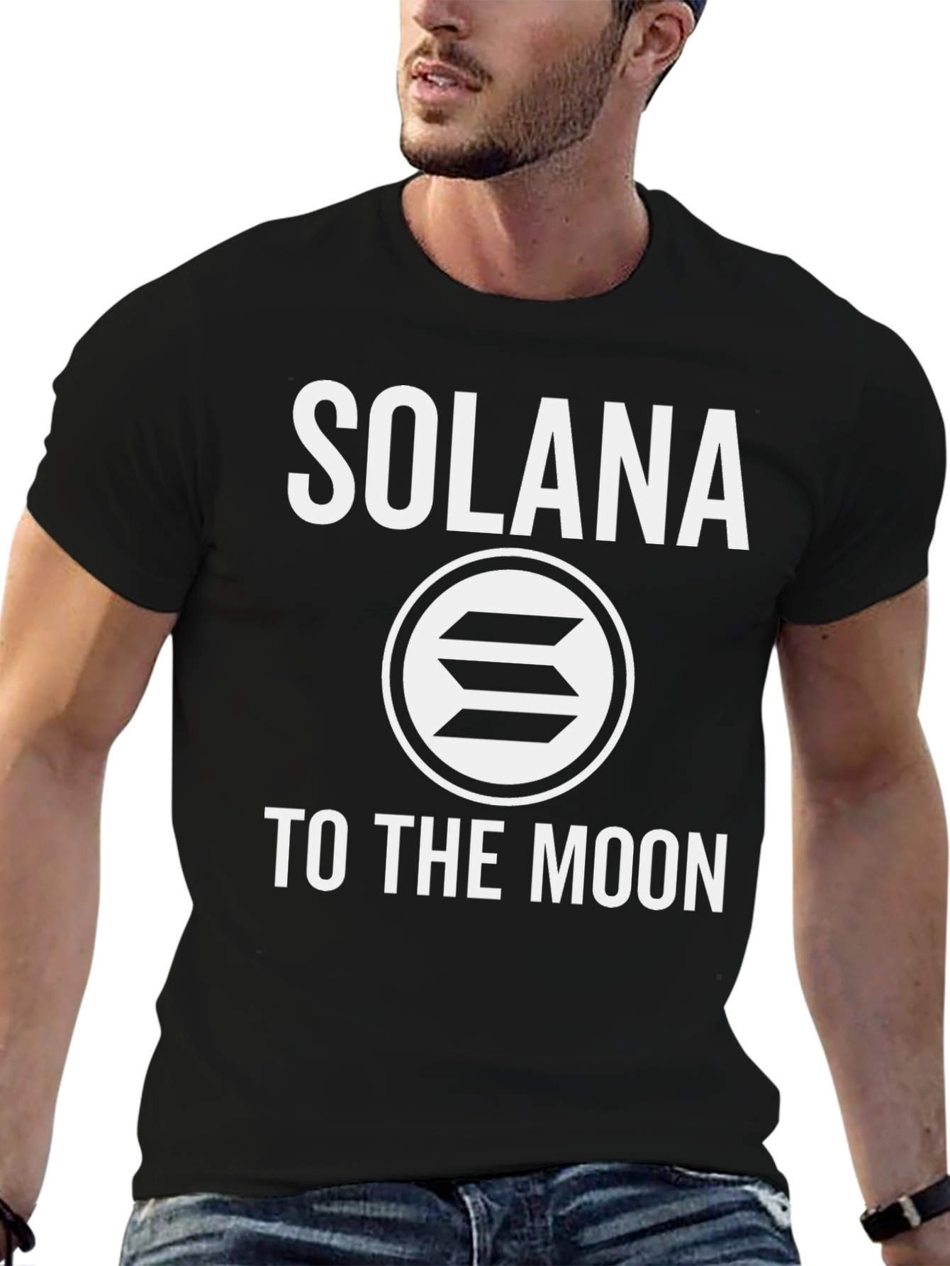 Solana To The Moon T-Shirt - Crypto Meme Tee