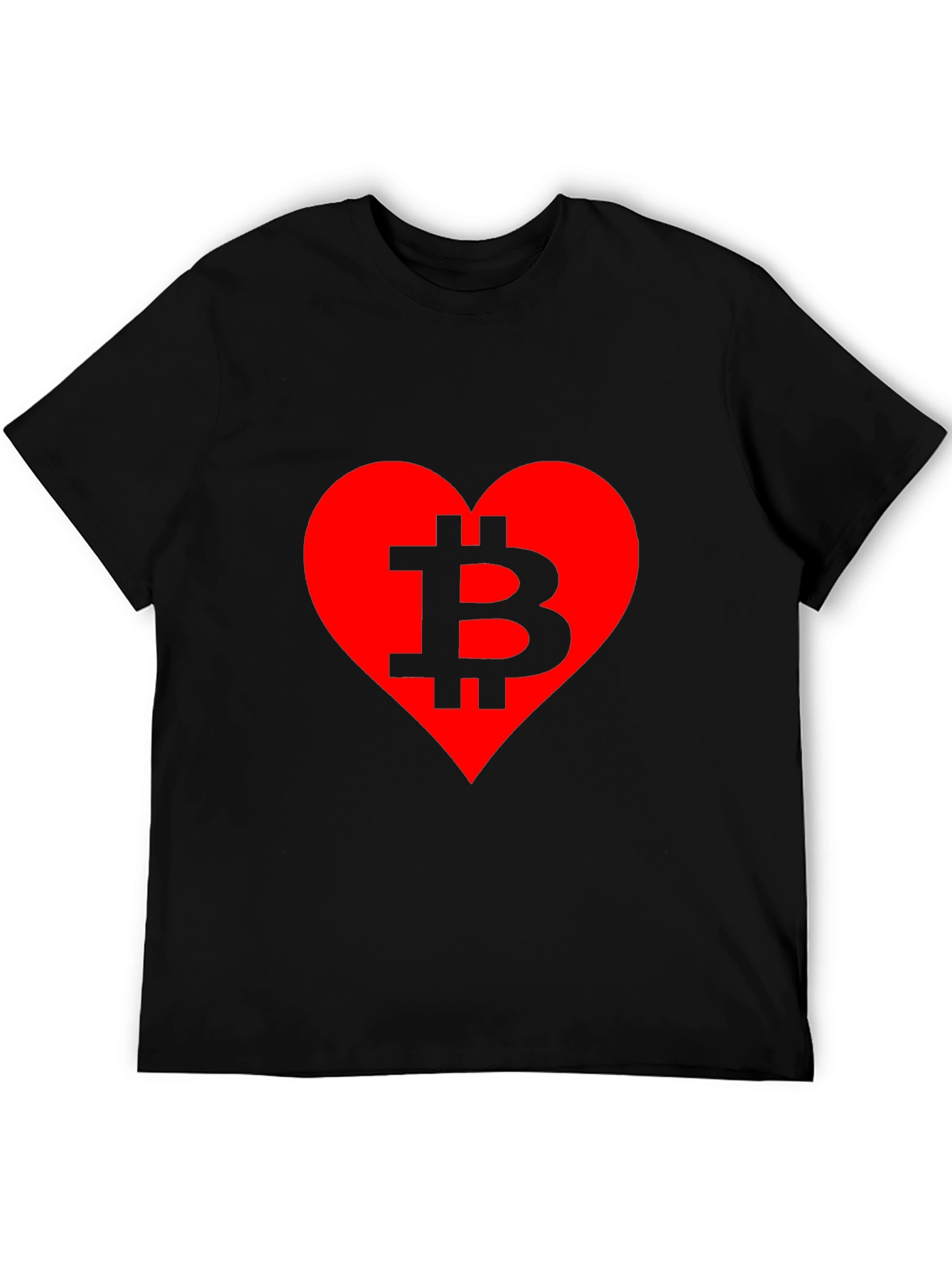 Bitcoin Lover T-Shirt - Crypto Heart Tee