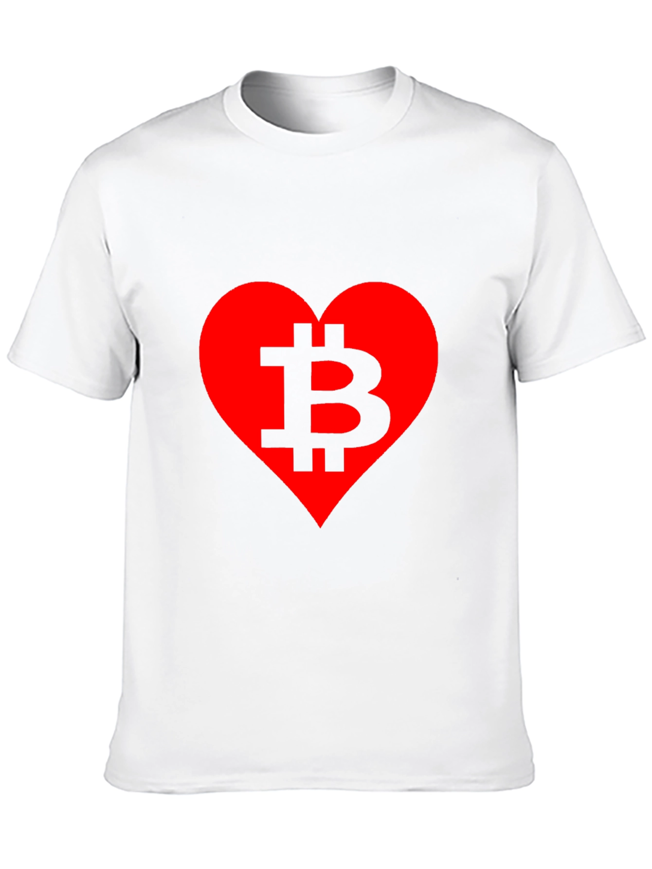 Bitcoin Lover T-Shirt - Crypto Heart Tee
