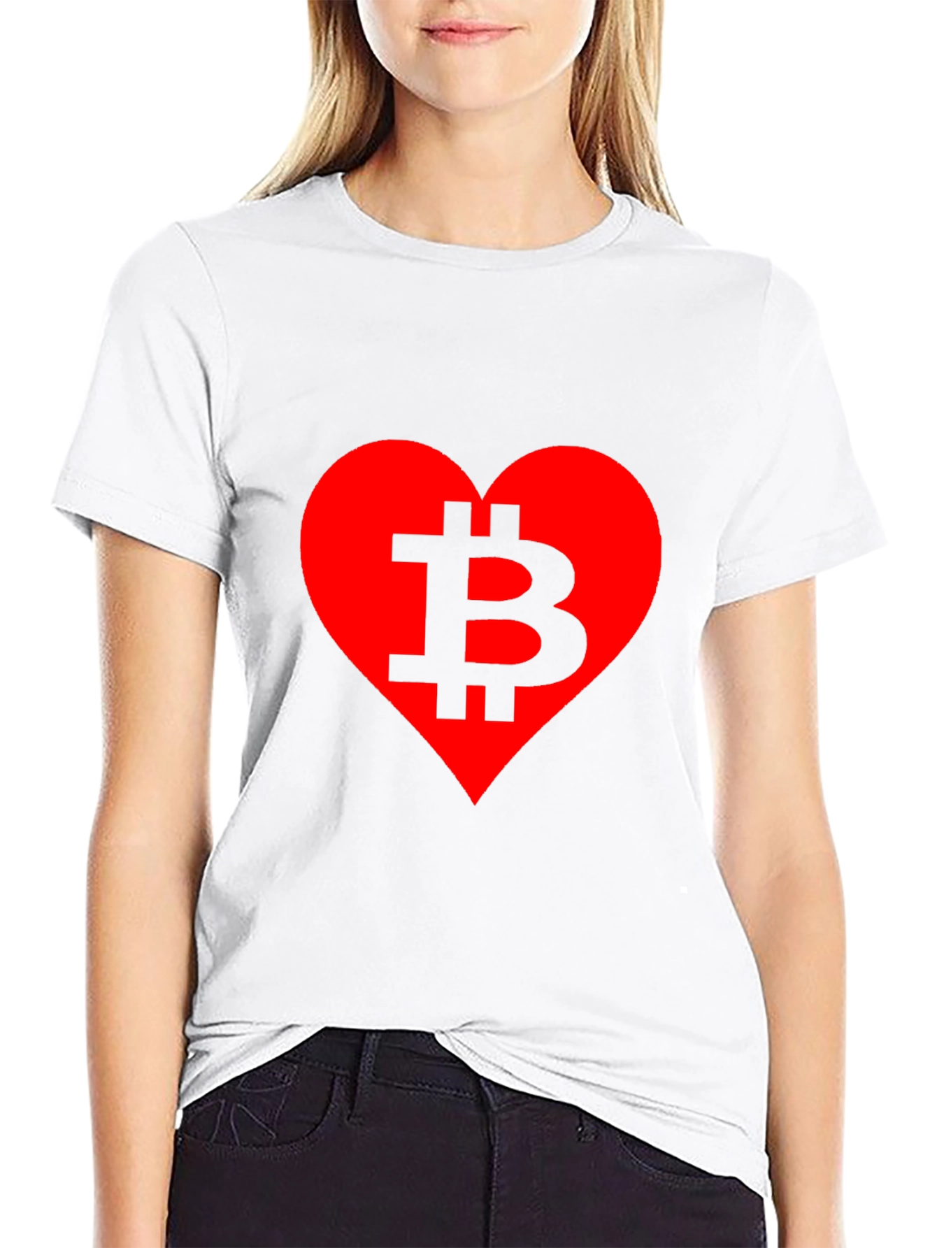 Bitcoin Lover T-Shirt - Crypto Heart Tee