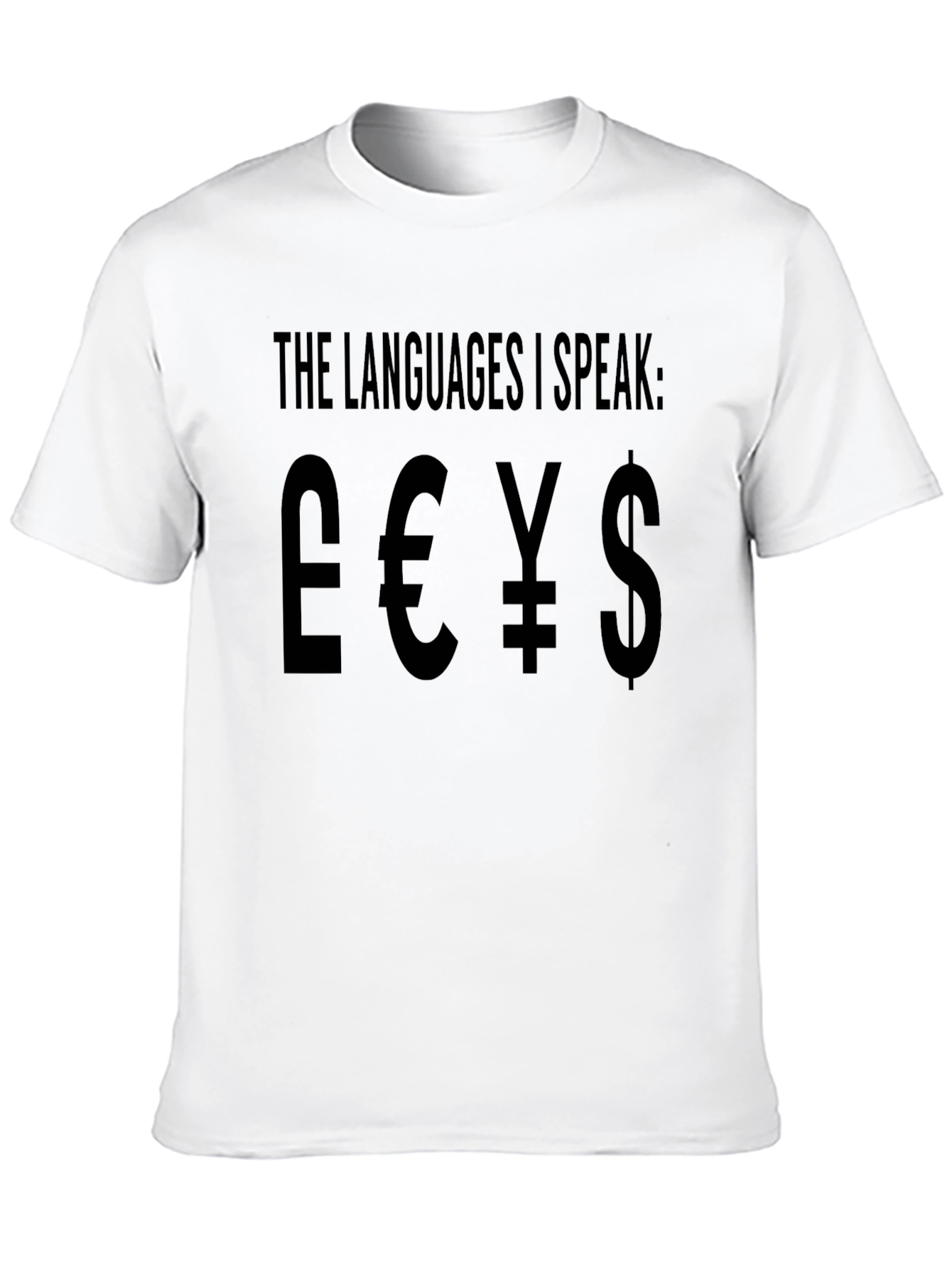 The Languages I Speak Currency T-Shirt