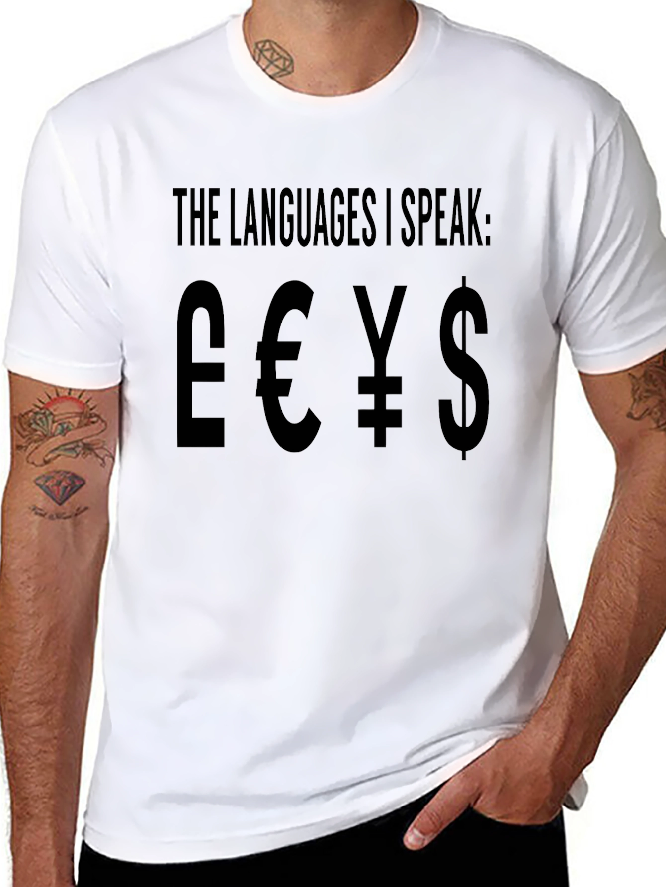 The Languages I Speak Currency T-Shirt