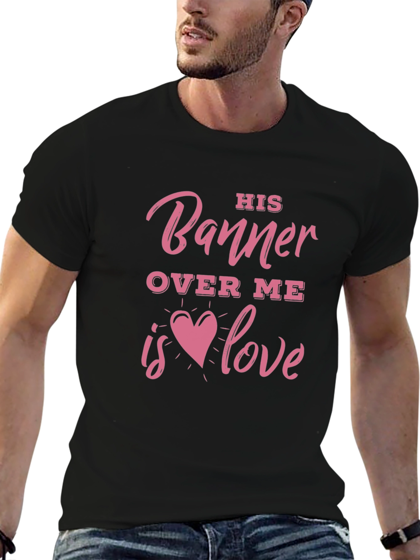 His Banner Over Me Love Graphic Tee