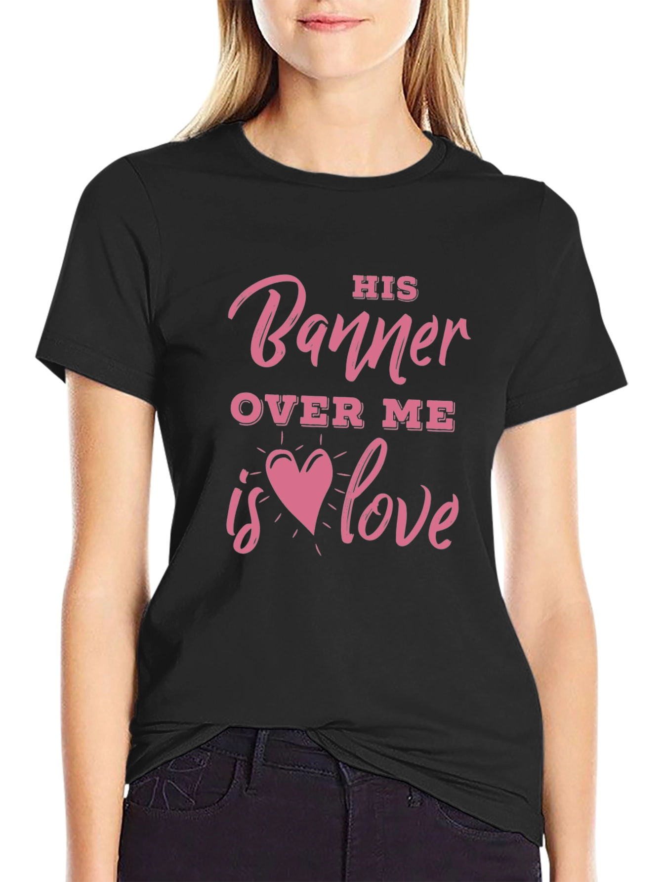 His Banner Over Me Love Graphic Tee