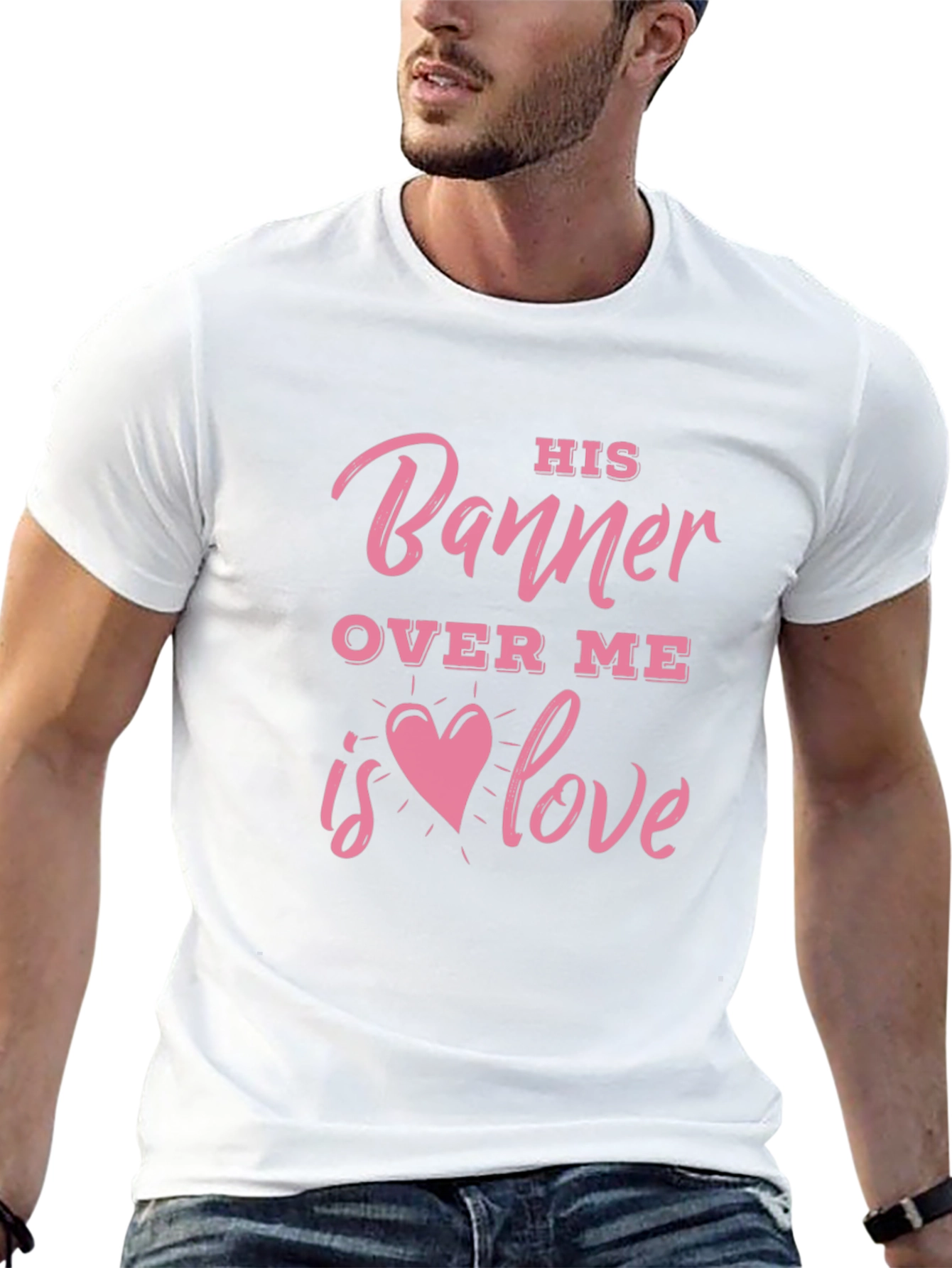 His Banner Over Me Love Graphic Tee