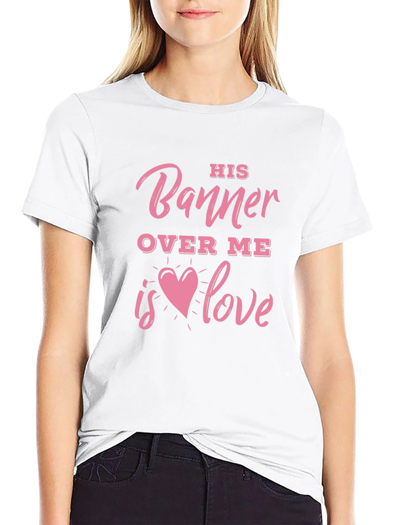 His Banner Over Me Love Graphic Tee