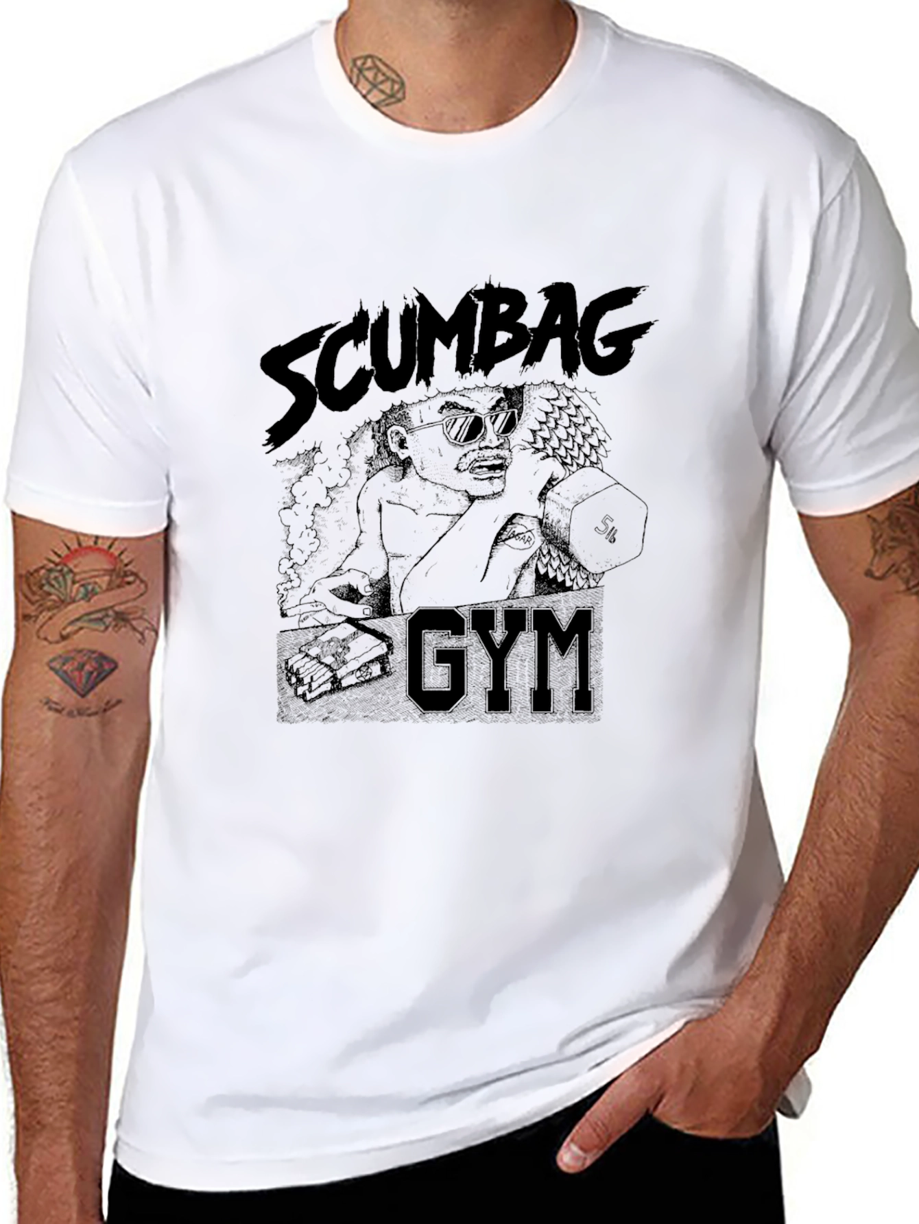 Scumbag Gym T-Shirt - Black Graphic Tee