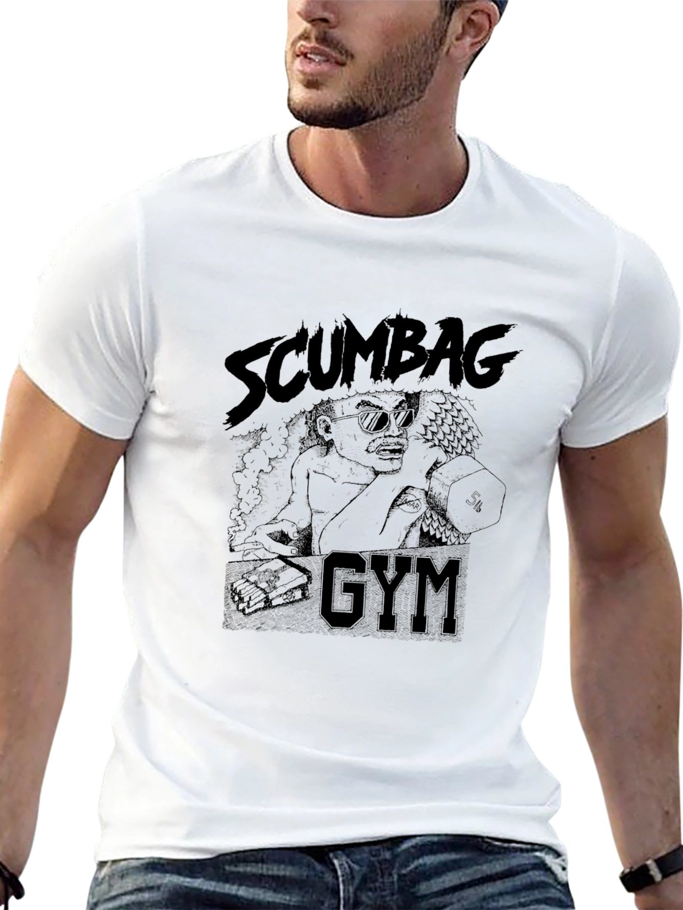 Scumbag Gym T-Shirt - Black Graphic Tee