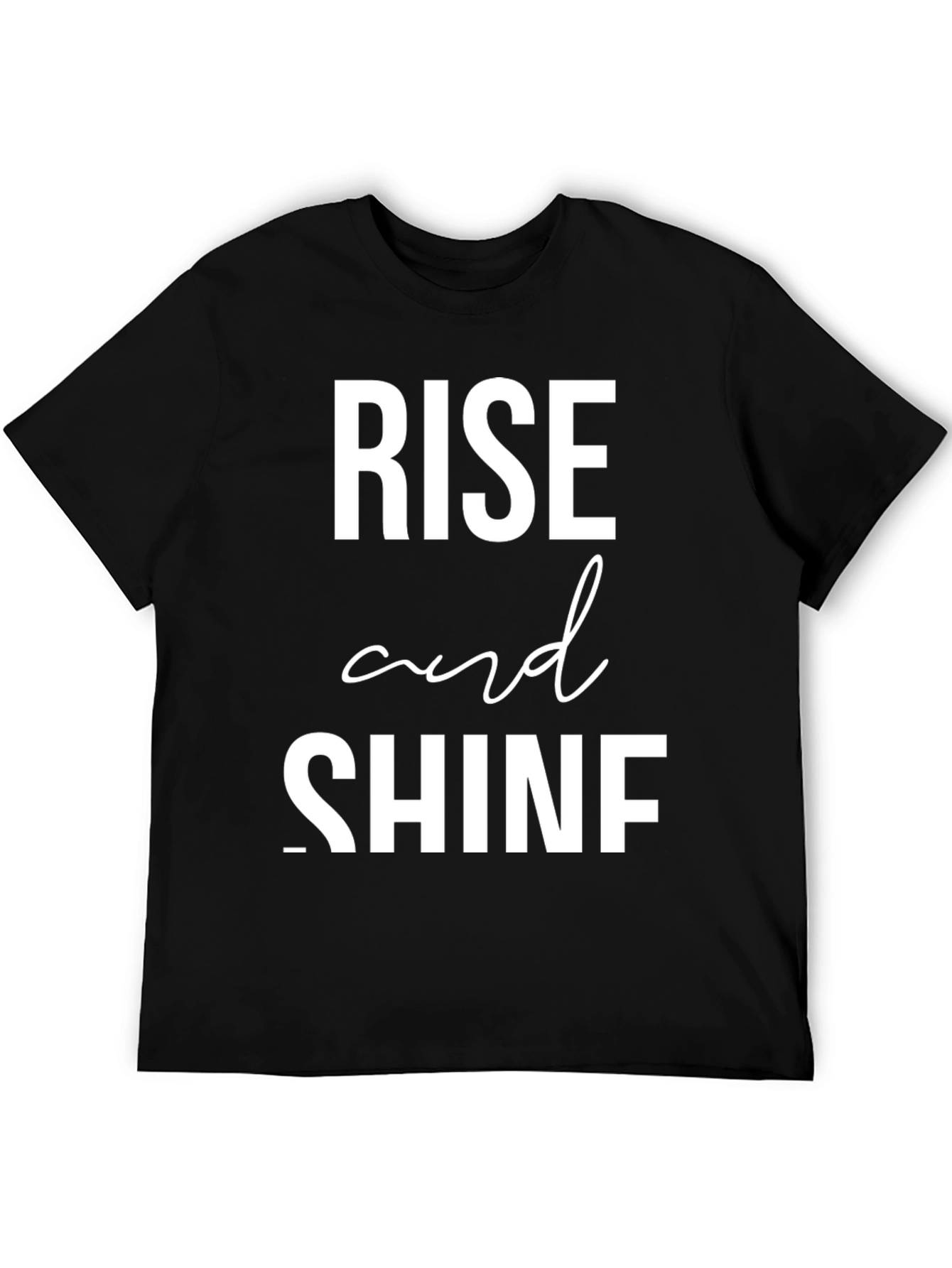 Rise and Shine Graphic Tee - Mens Black T-Shirt
