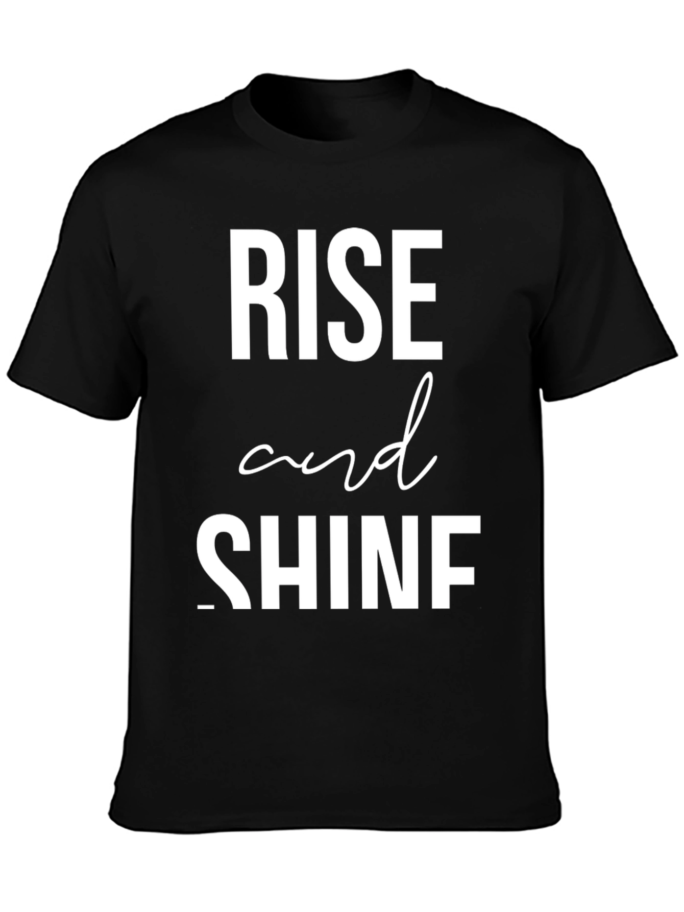 Rise and Shine Graphic Tee - Mens Black T-Shirt