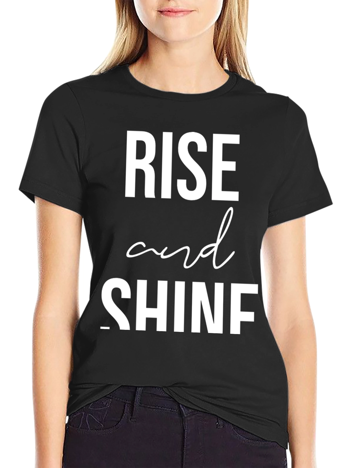 Rise and Shine Graphic Tee - Mens Black T-Shirt