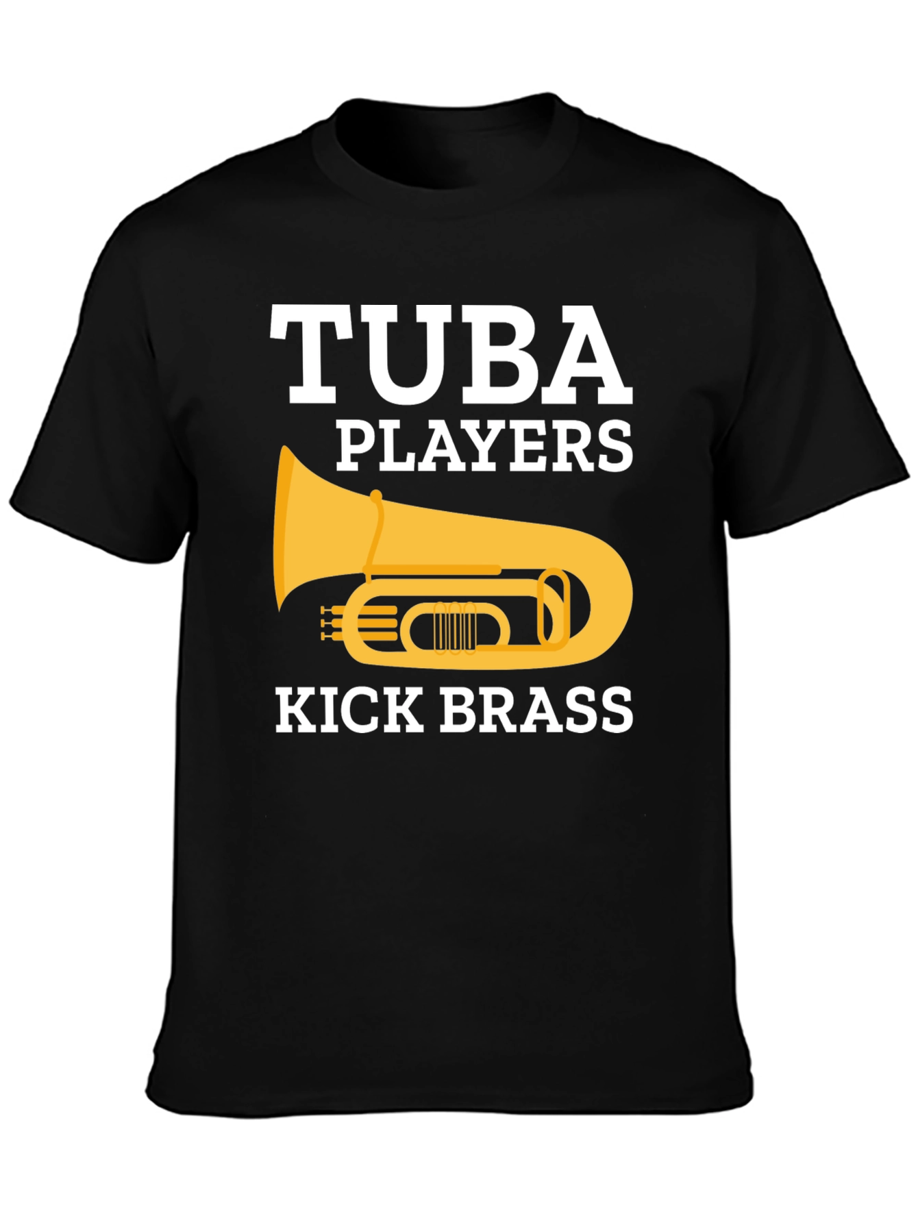 Tuba Players Kick Brass Graphic T-Shirt