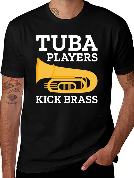 Tuba Players Kick Brass Graphic T-Shirt