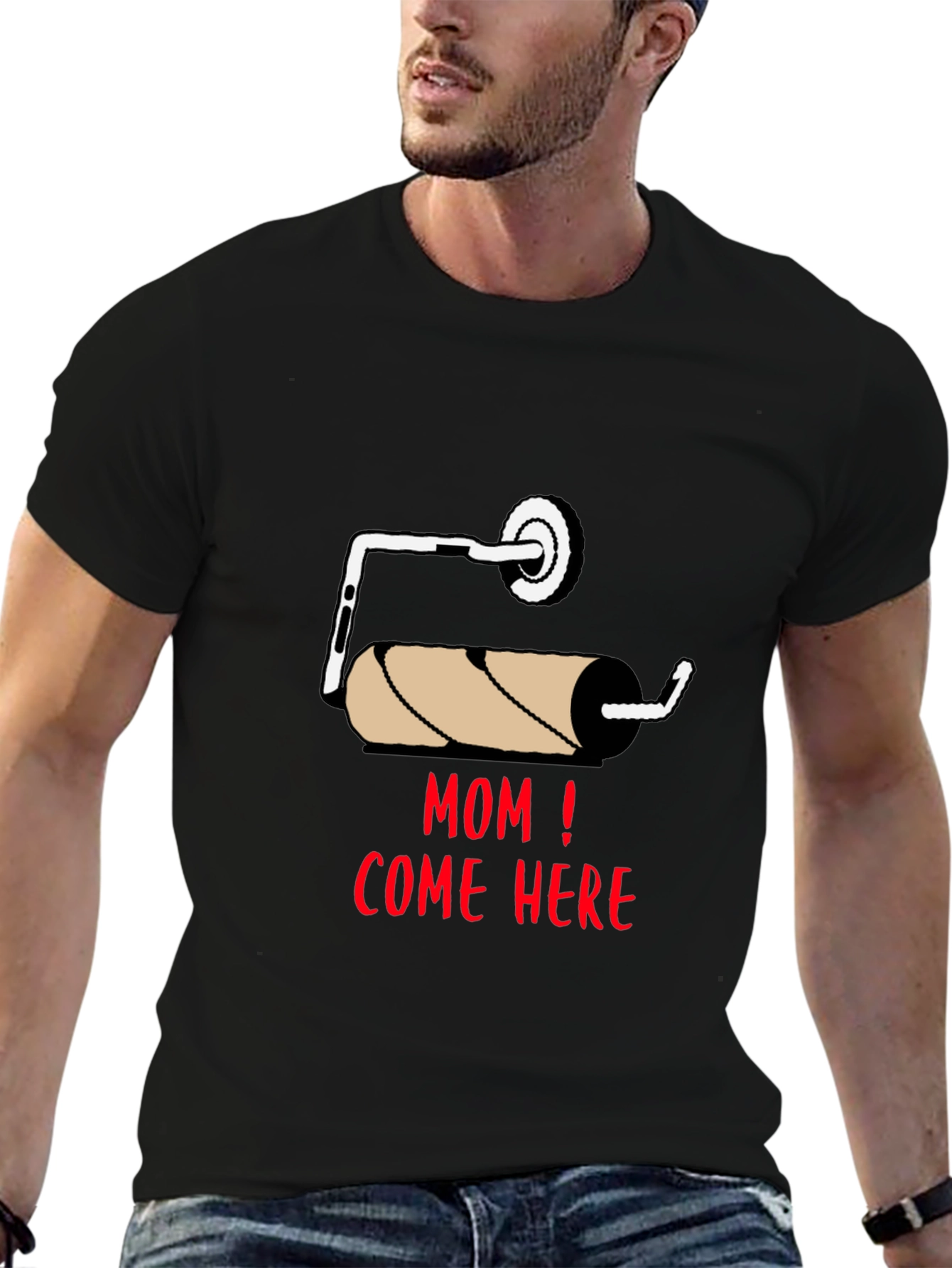 Mom Come Here Toilet Paper Humor T-Shirt