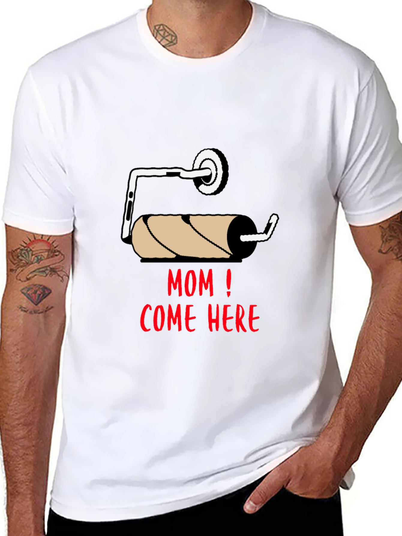 Mom Come Here Toilet Paper Humor T-Shirt