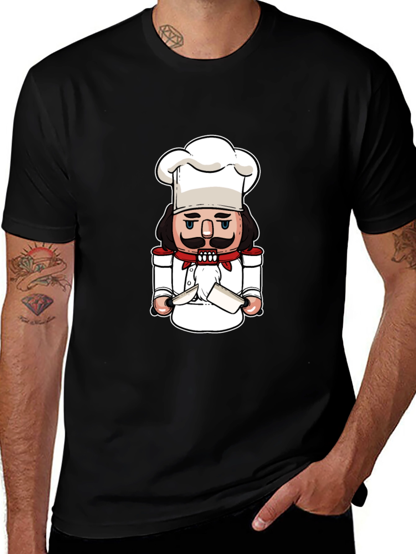 Chef Nutcracker T-Shirt - Culinary Christmas Tee