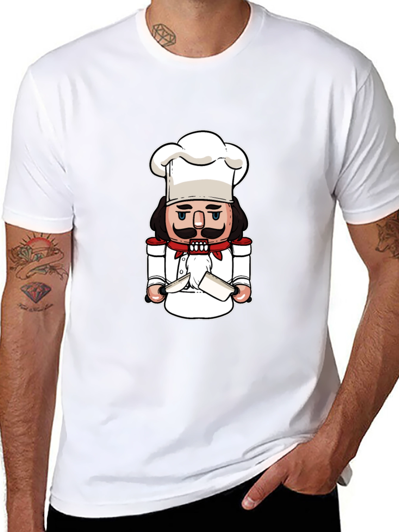 Chef Nutcracker T-Shirt - Culinary Christmas Tee