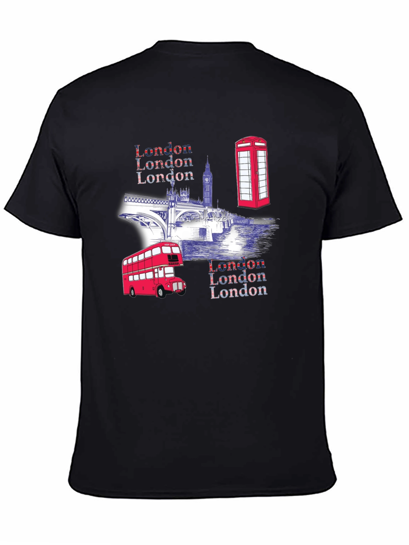 London Landmarks Graphic T-Shirt