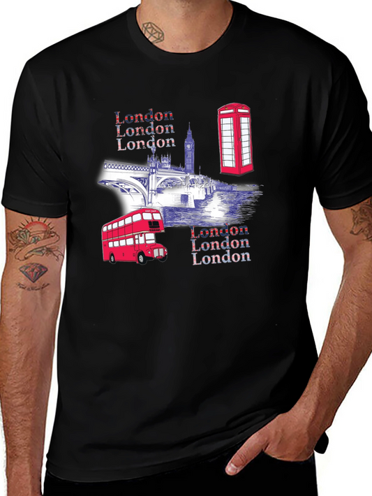 London Landmarks Graphic T-Shirt