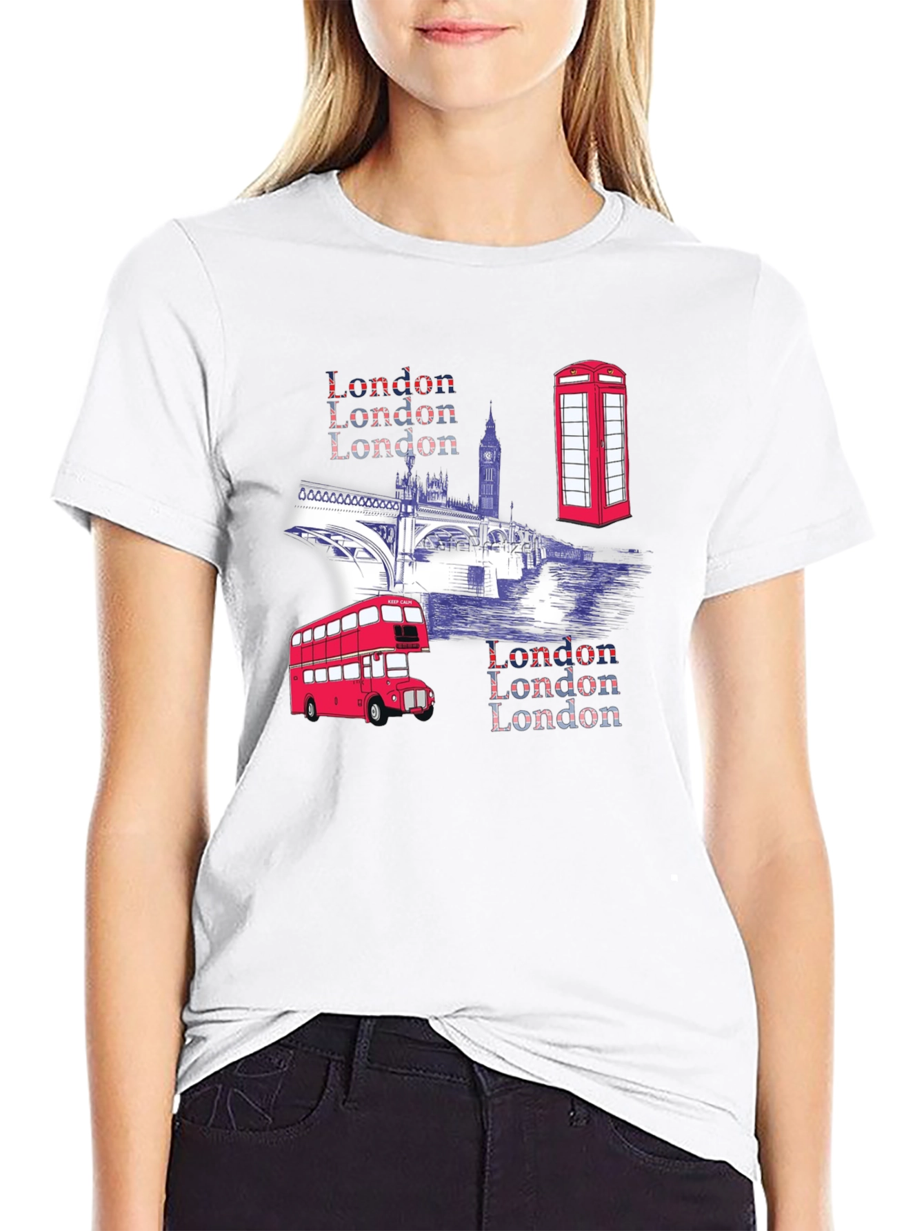 London Landmarks Graphic T-Shirt