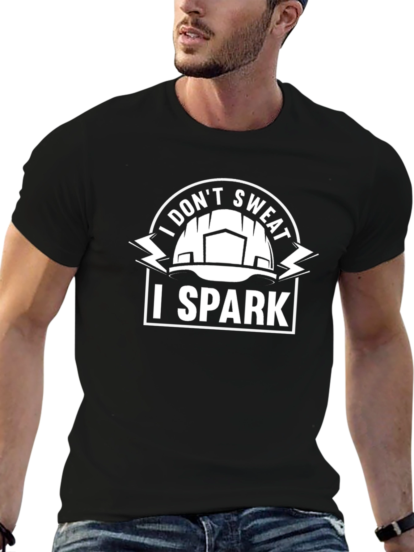 I Dont Sweat I Spark Black T-Shirt