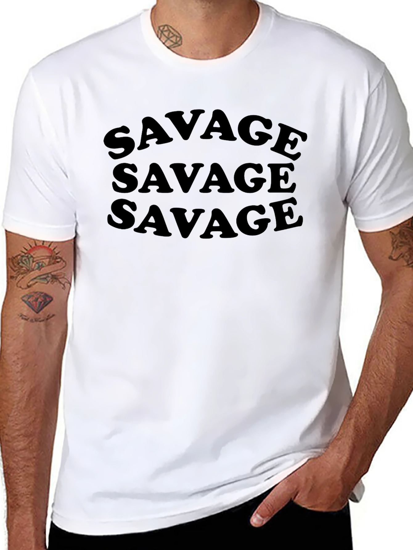 Savage Graphic Tee - Trendy Statement Shirt