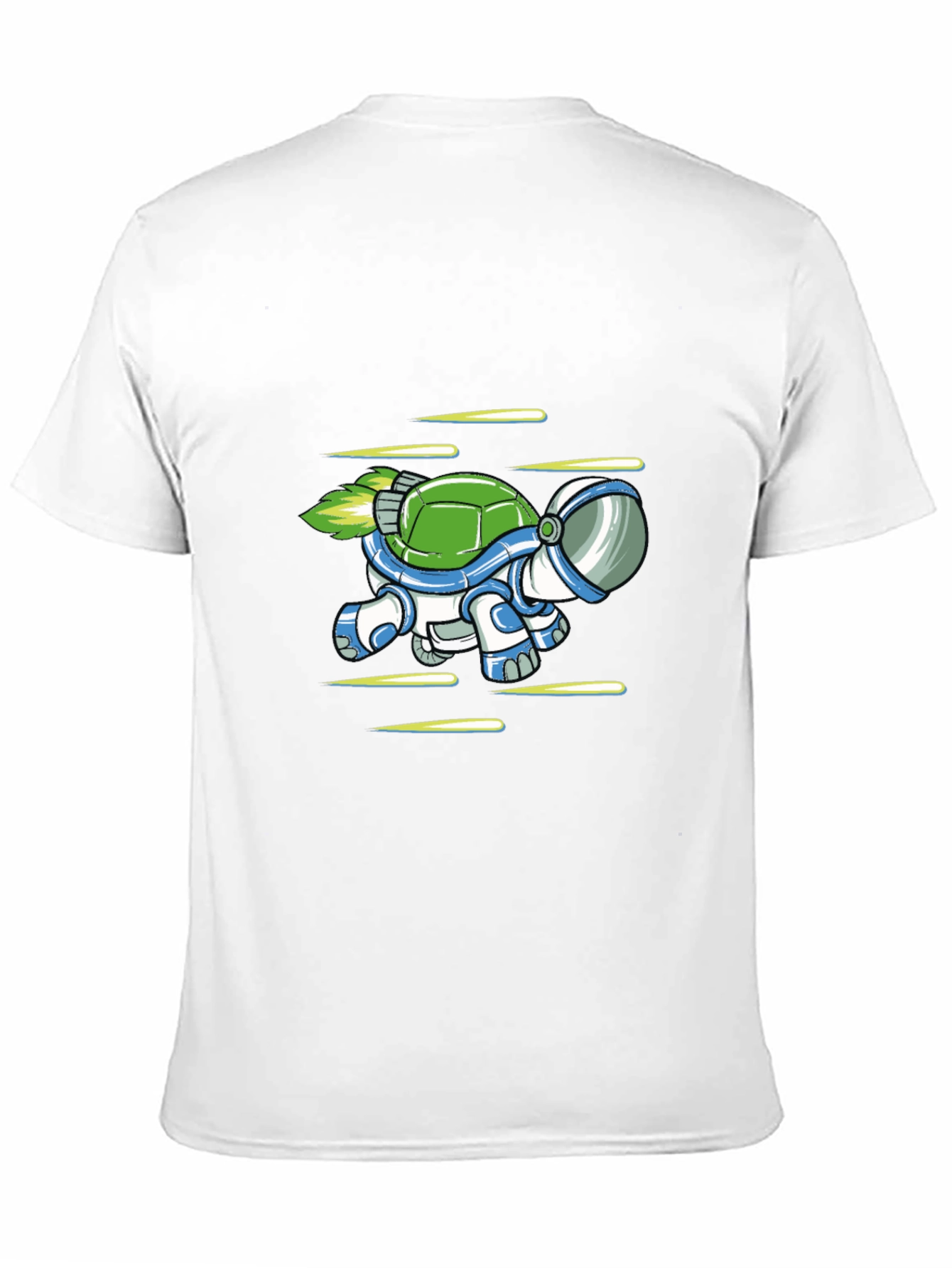 Astronaut Turtle Black T-Shirt