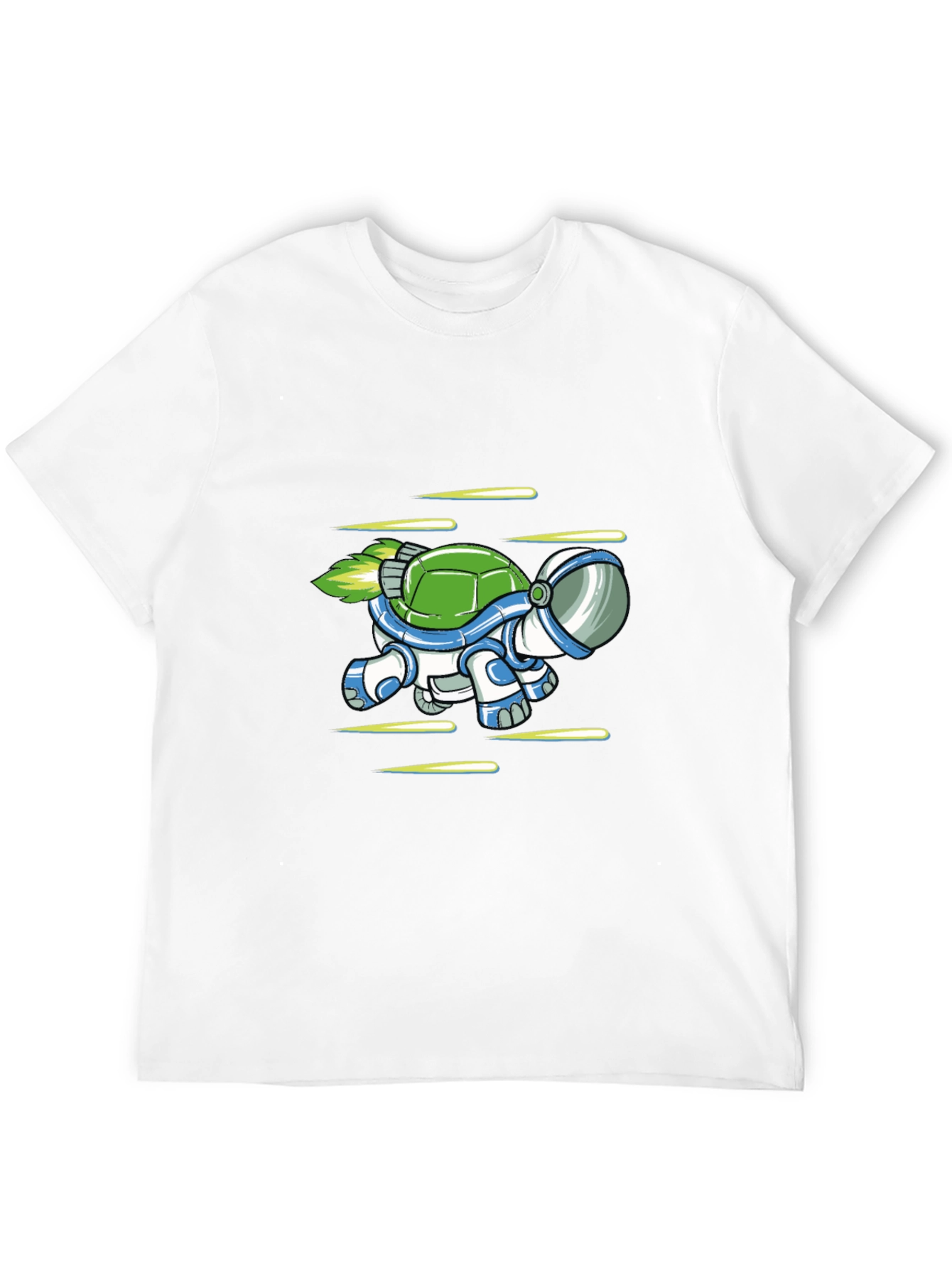 Astronaut Turtle Black T-Shirt