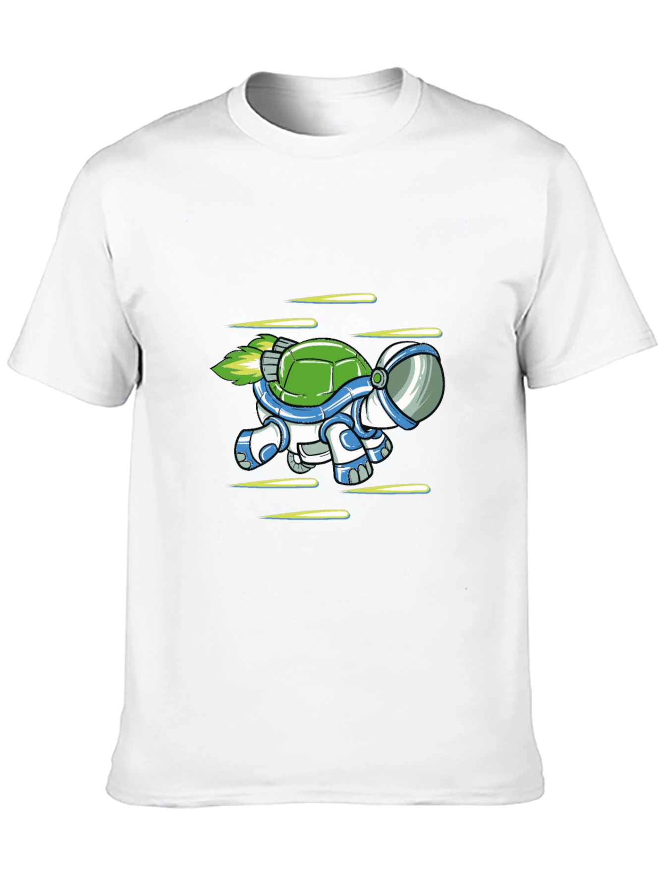 Astronaut Turtle Black T-Shirt