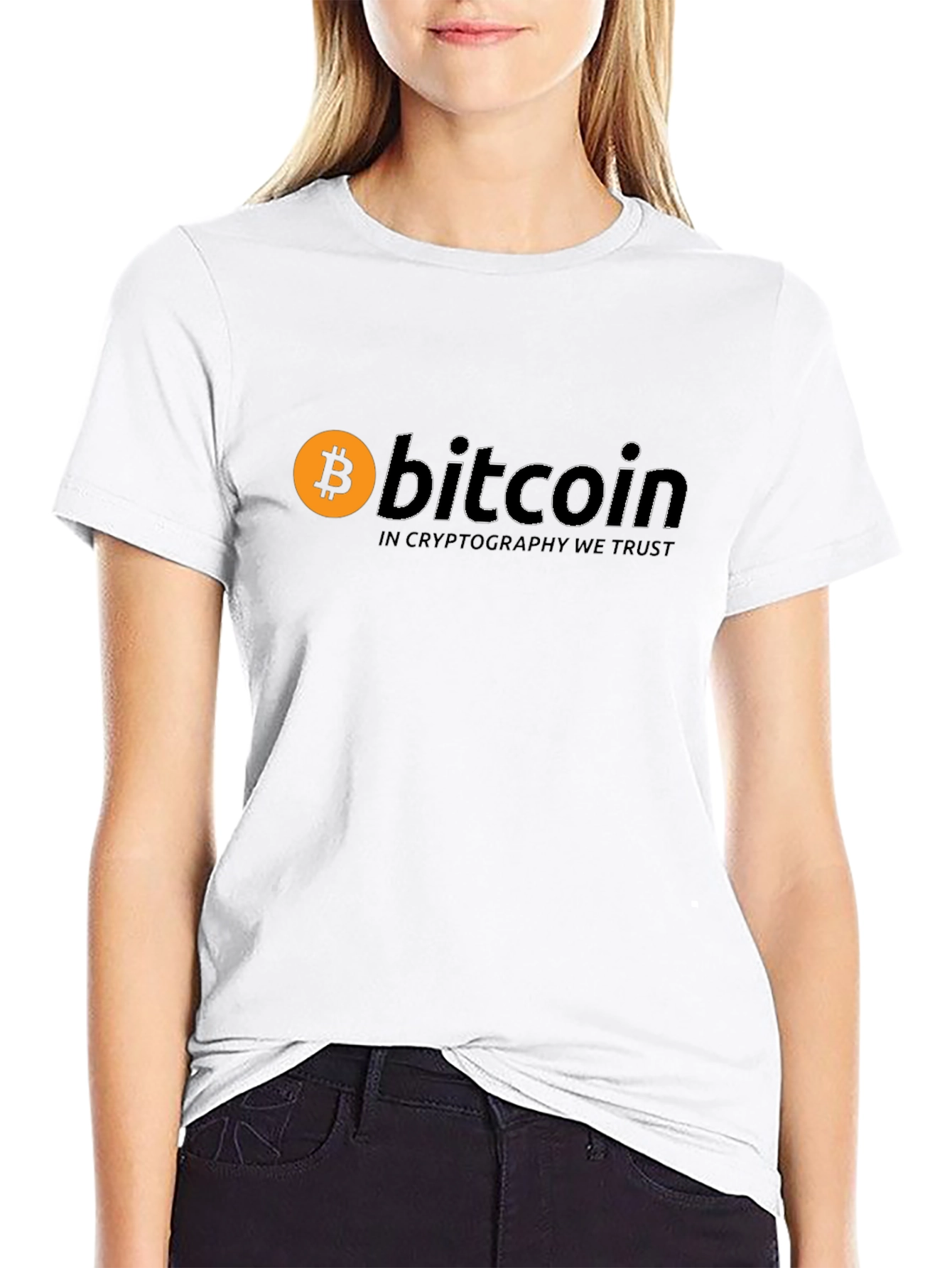 Bitcoin Cryptocurrency Black T-Shirt