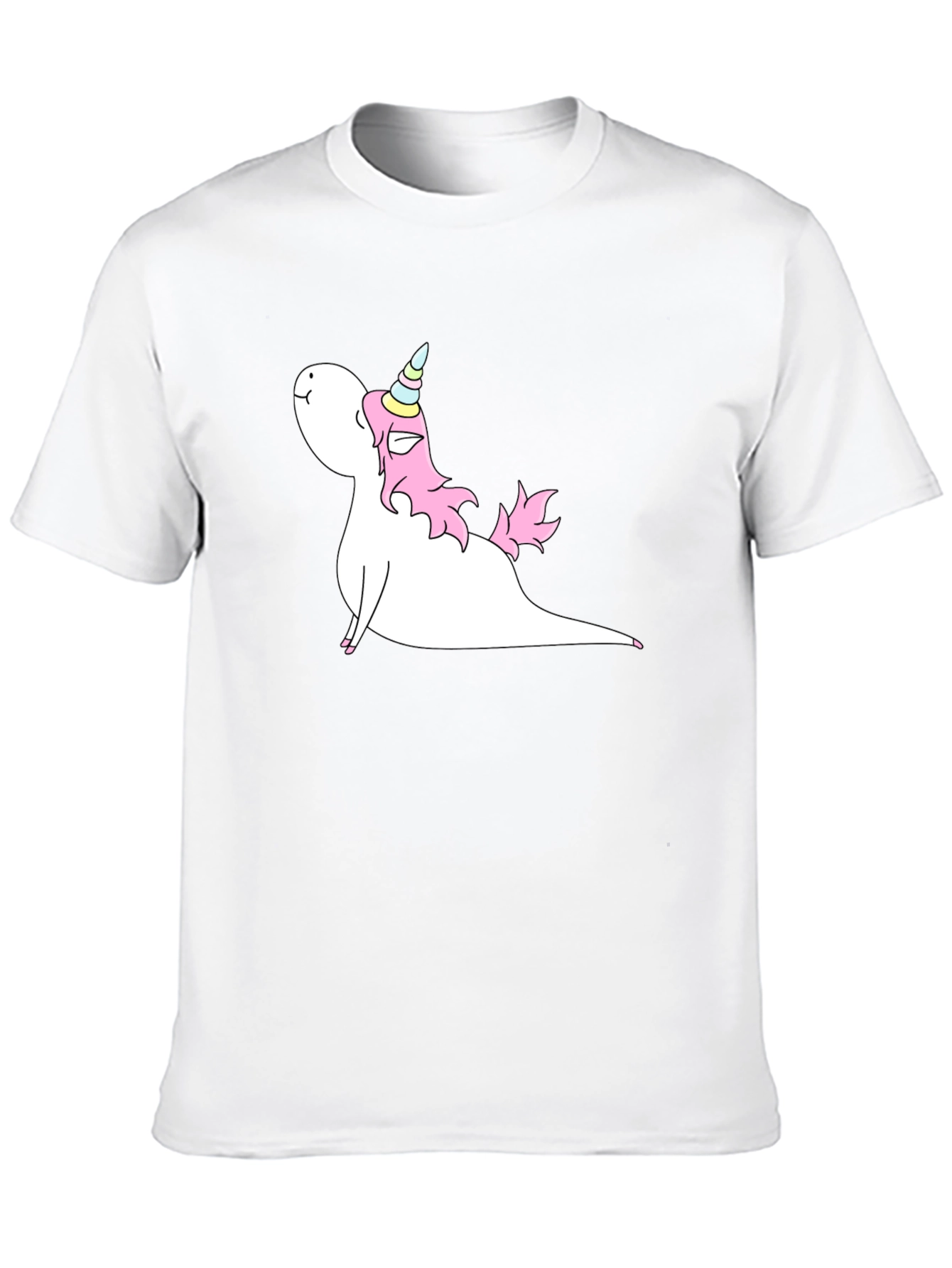 Unicorn Yoga Pose Black T-Shirt