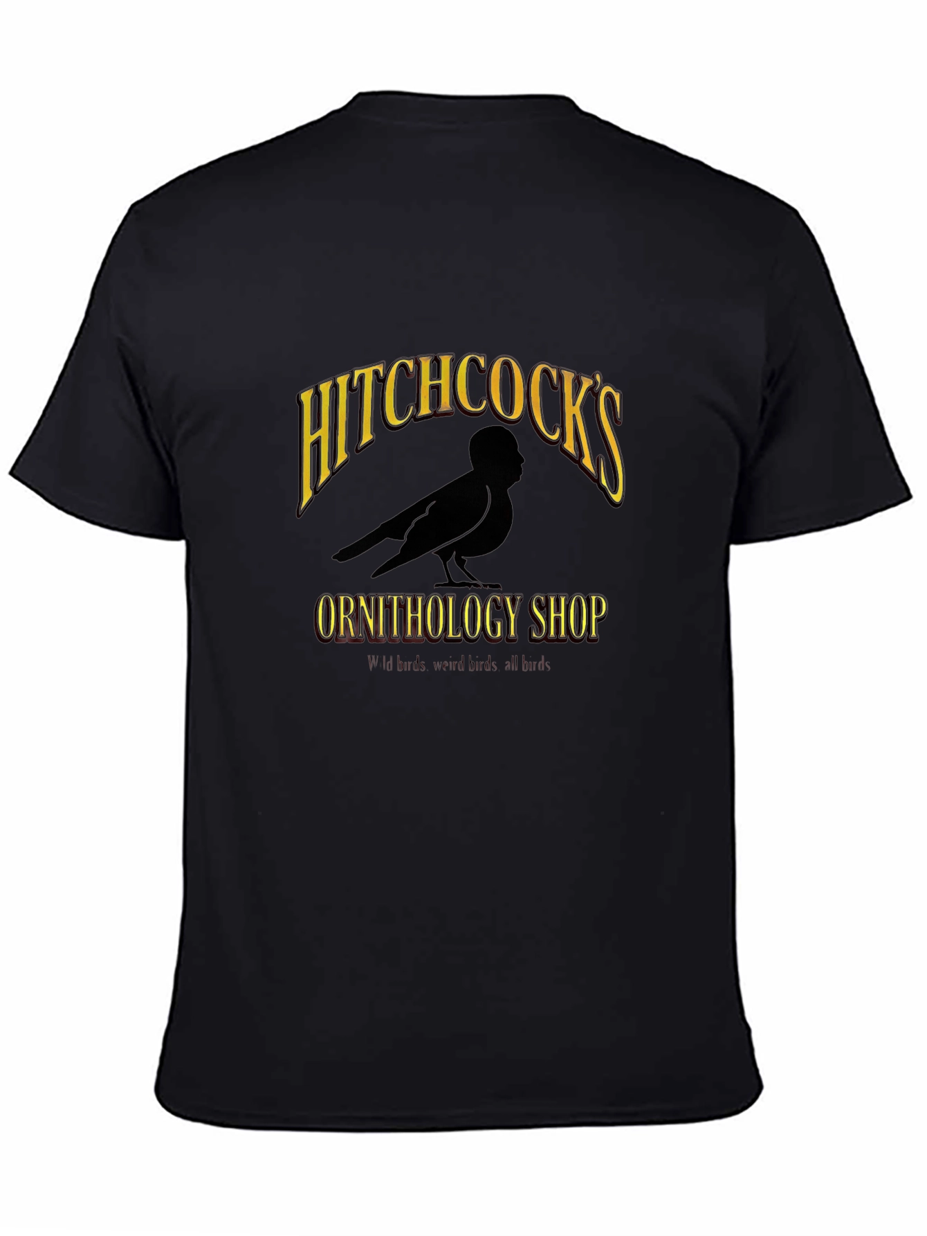Hitchcocks Ornithology Shop Black T-Shirt