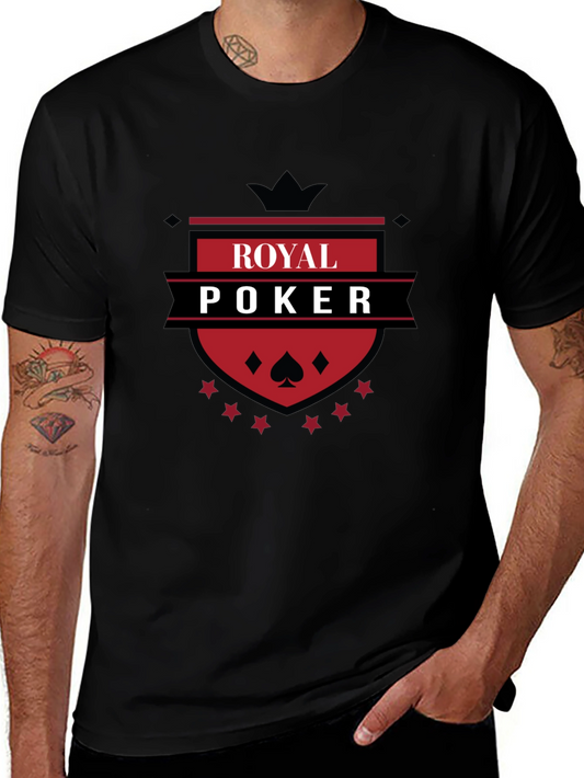 Royal Poker T-Shirt - Black Graphic Tee