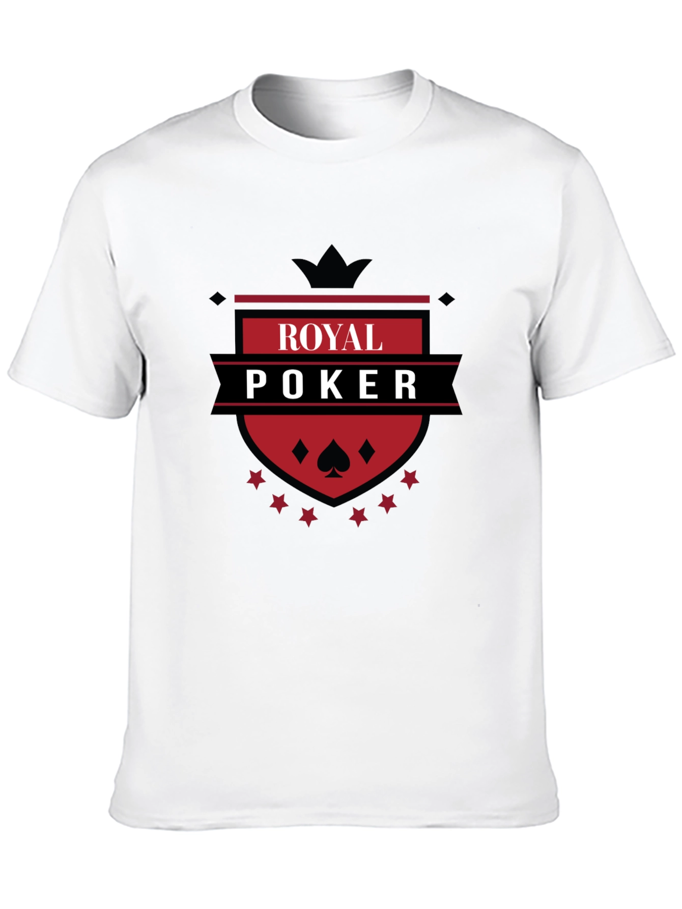 Royal Poker T-Shirt - Black Graphic Tee