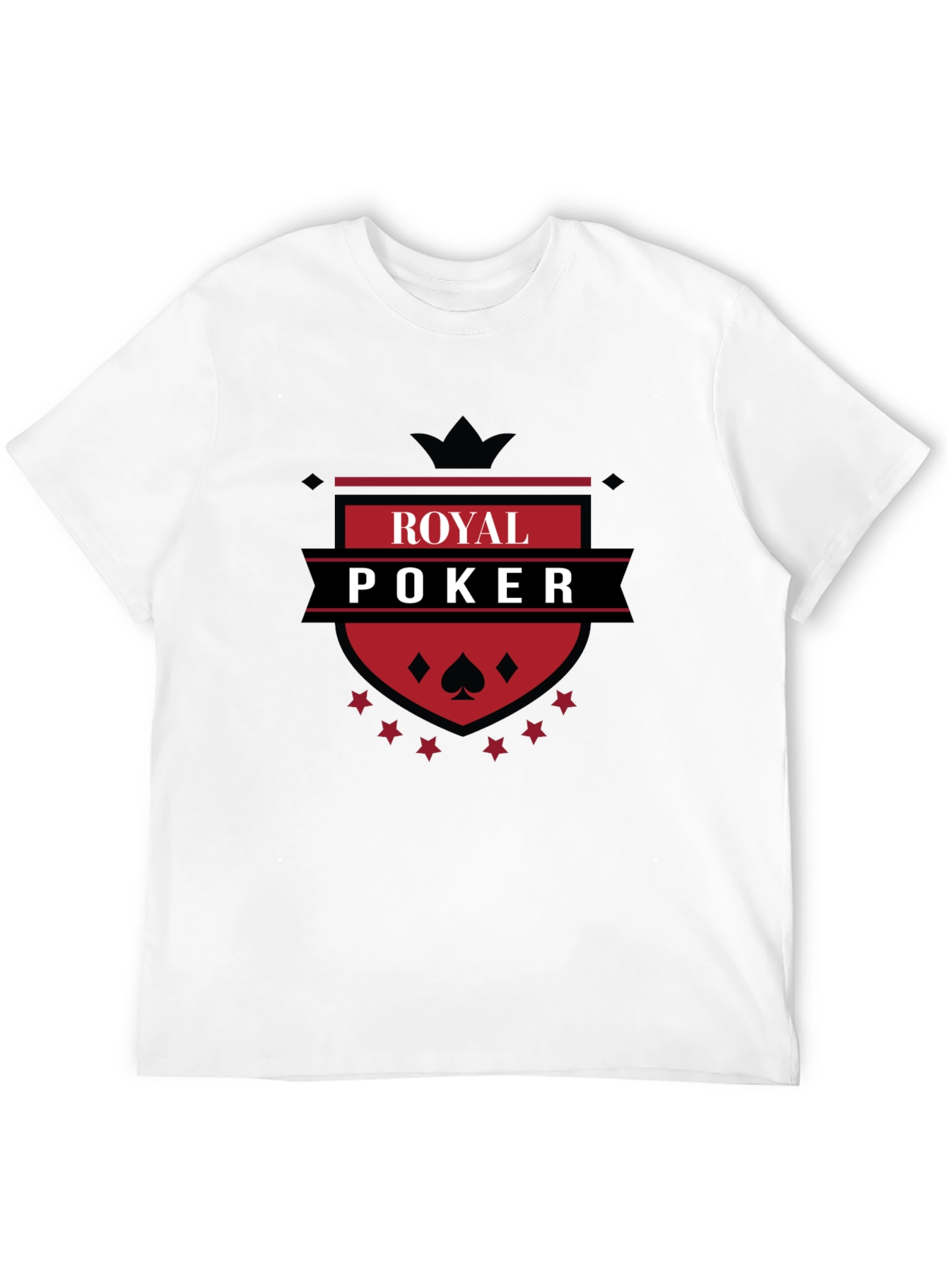 Royal Poker T-Shirt - Black Graphic Tee
