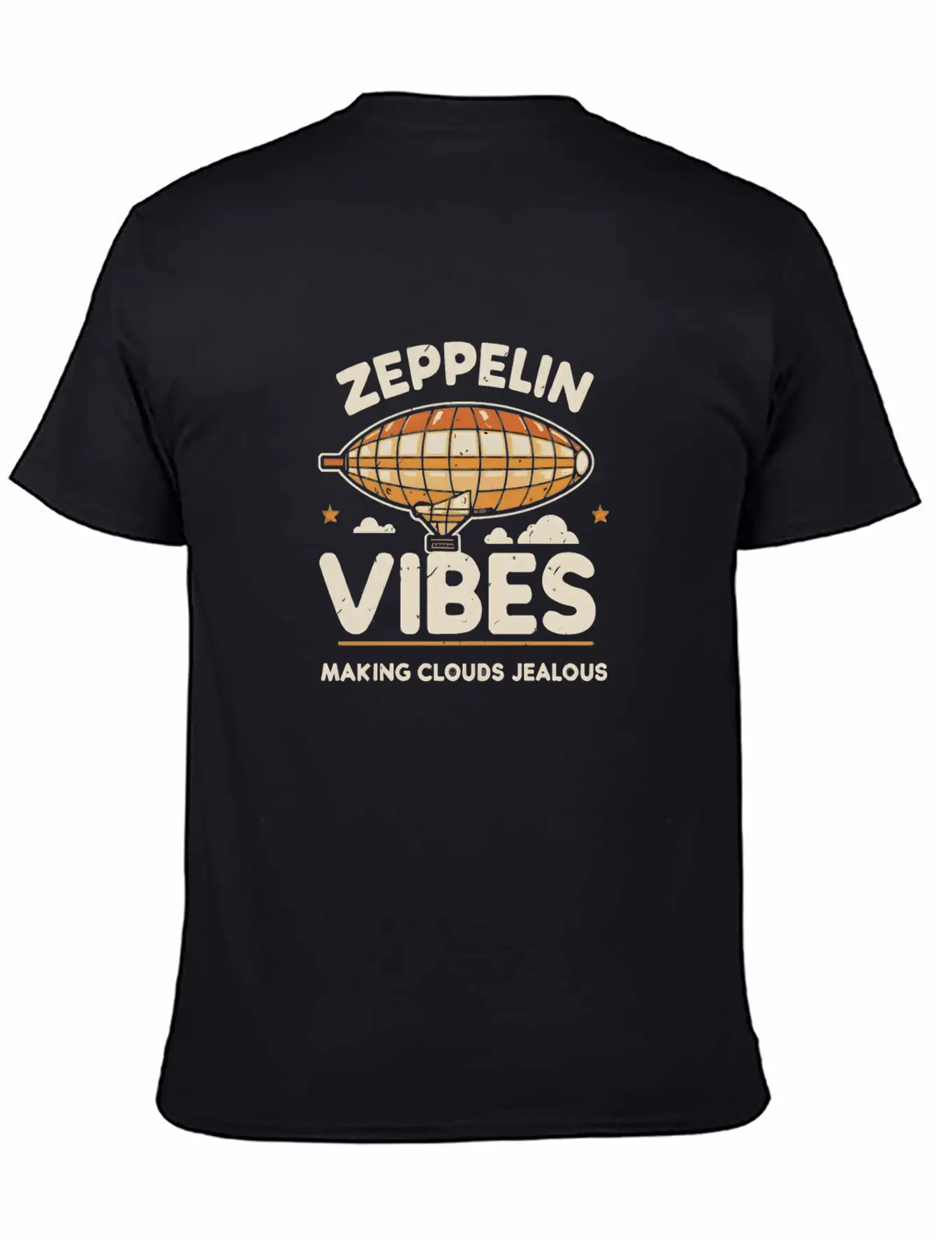 Zeppelin Vibes: Making Clouds Jealous Stylish Everyday T-Shirt – Unisex Basic Cotton Tee