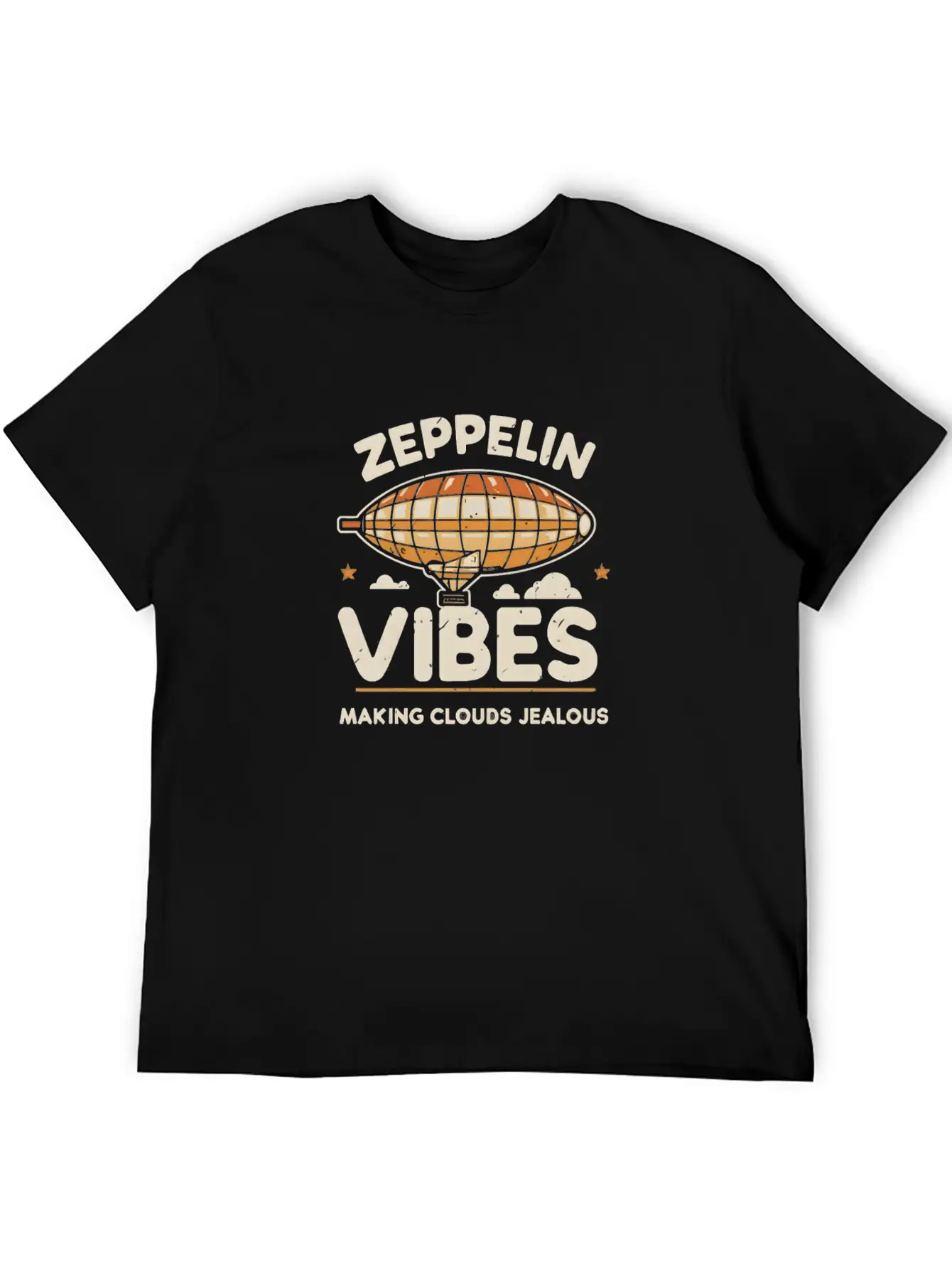 Zeppelin Vibes: Making Clouds Jealous Stylish Everyday T-Shirt – Unisex Basic Cotton Tee