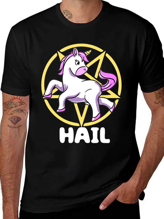 Hail Unicorn Pentagram T-Shirt