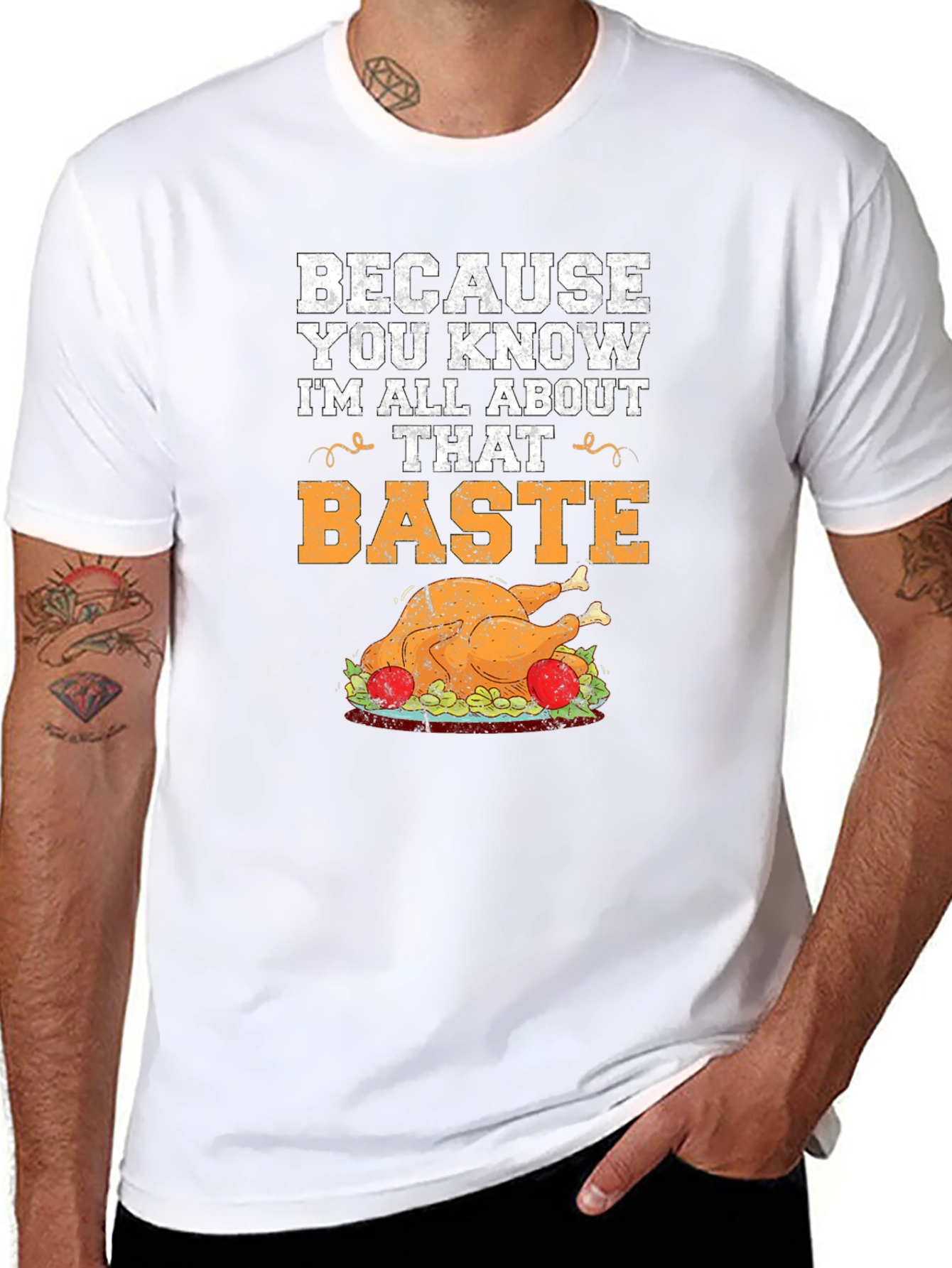 Baste Turkey Graphic T-Shirt Thanksgiving Tee