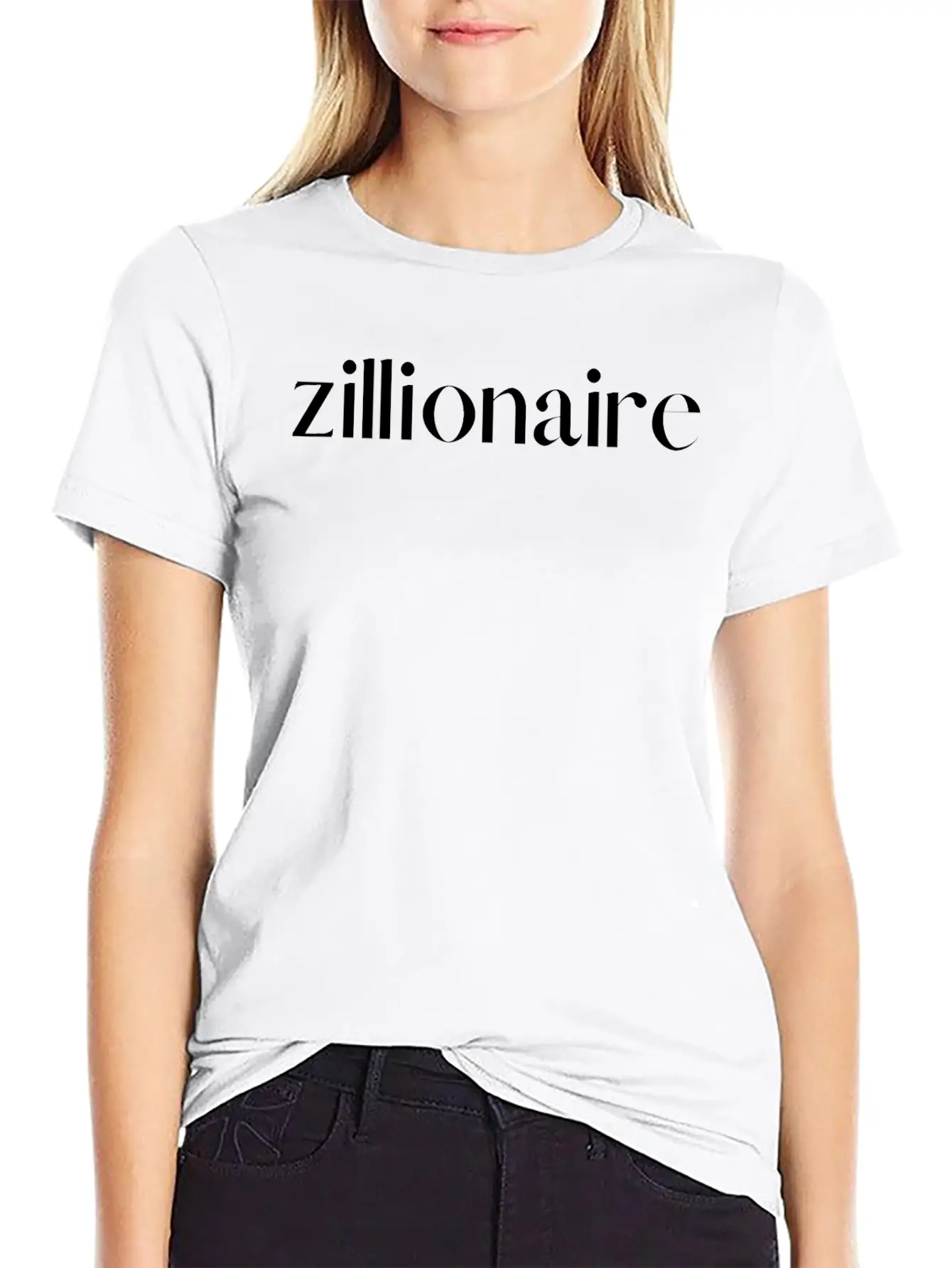 ZILLIONAIRE (white Letters Version) Stylish Everyday T-Shirt – Unisex Basic Cotton Tee