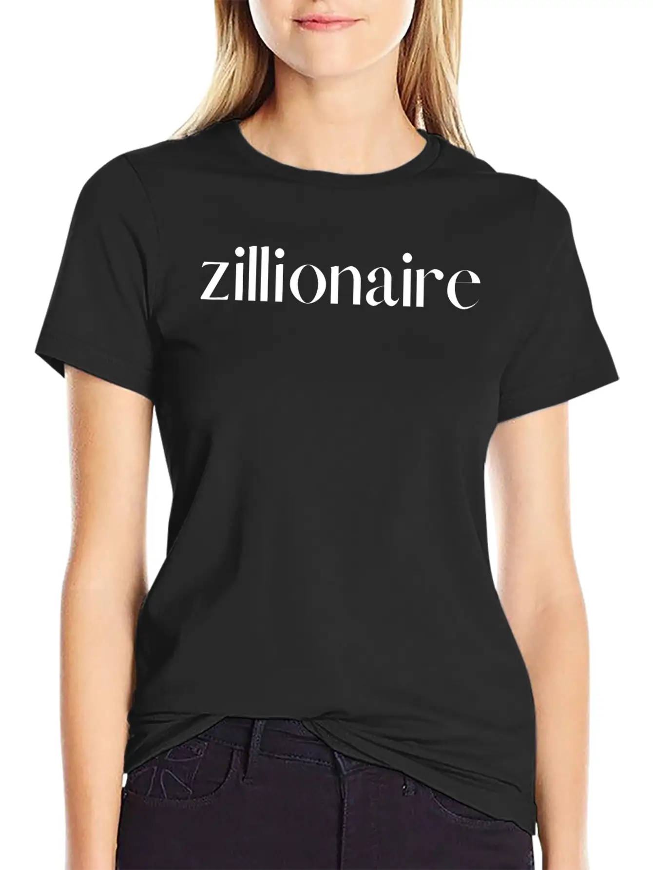 ZILLIONAIRE (white Letters Version) Stylish Everyday T-Shirt – Unisex Basic Cotton Tee