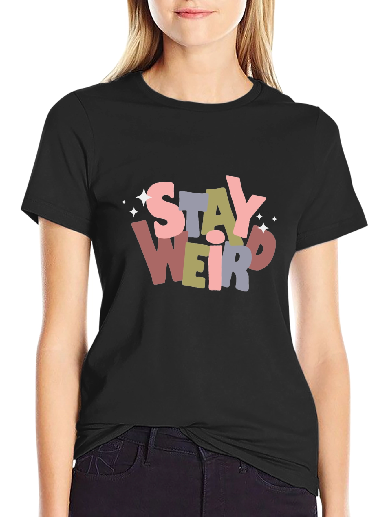 Stay Weird Graphic Tee - Unisex Softstyle T-Shirt