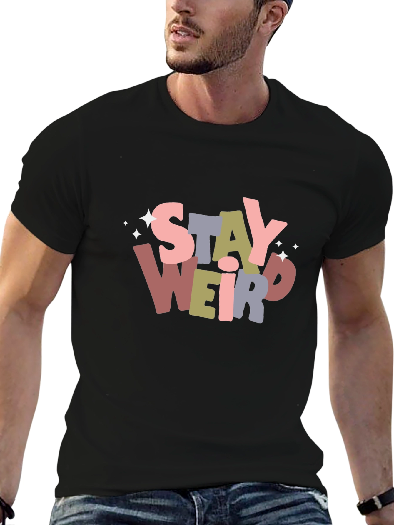 Stay Weird Graphic Tee - Unisex Softstyle T-Shirt