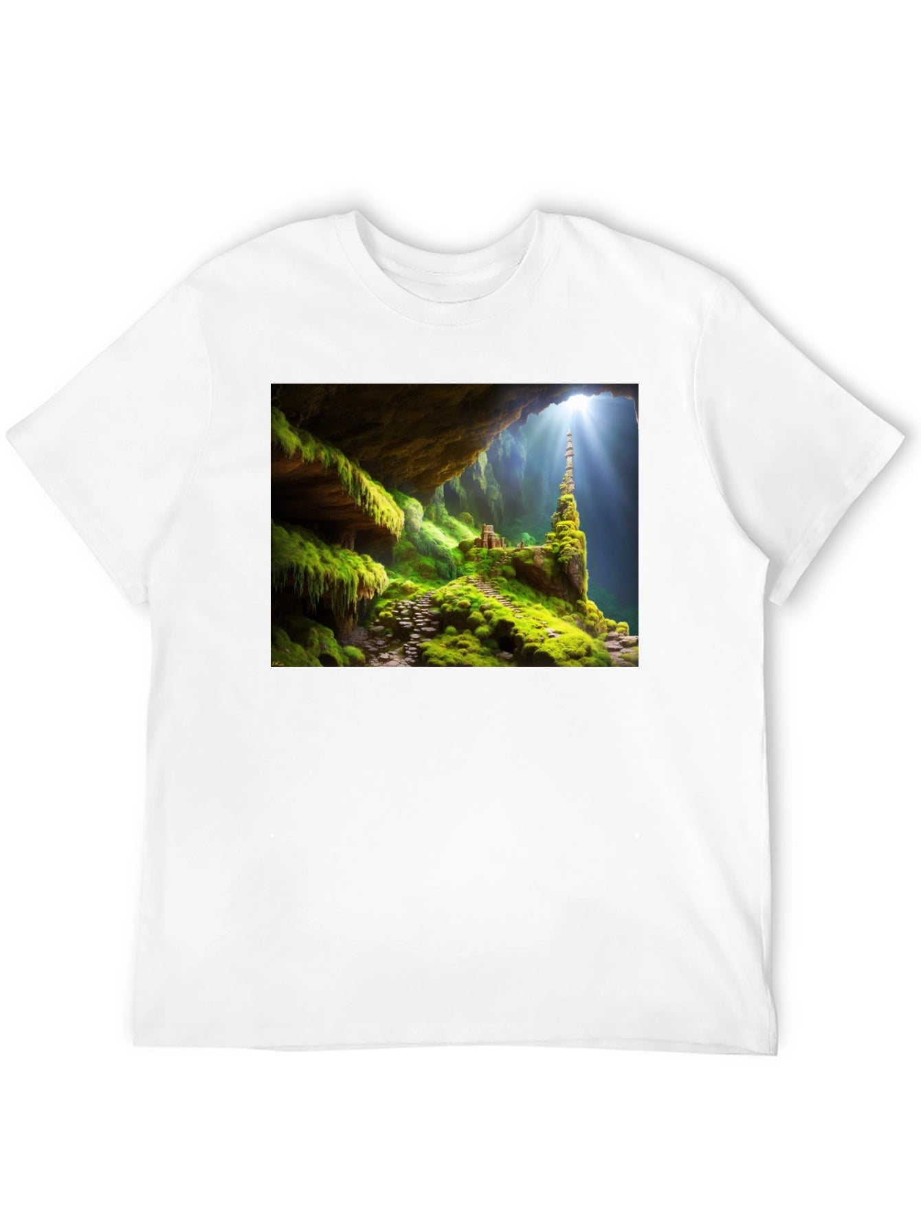 Mossy Cave T-Shirt - Nature Adventure Tee