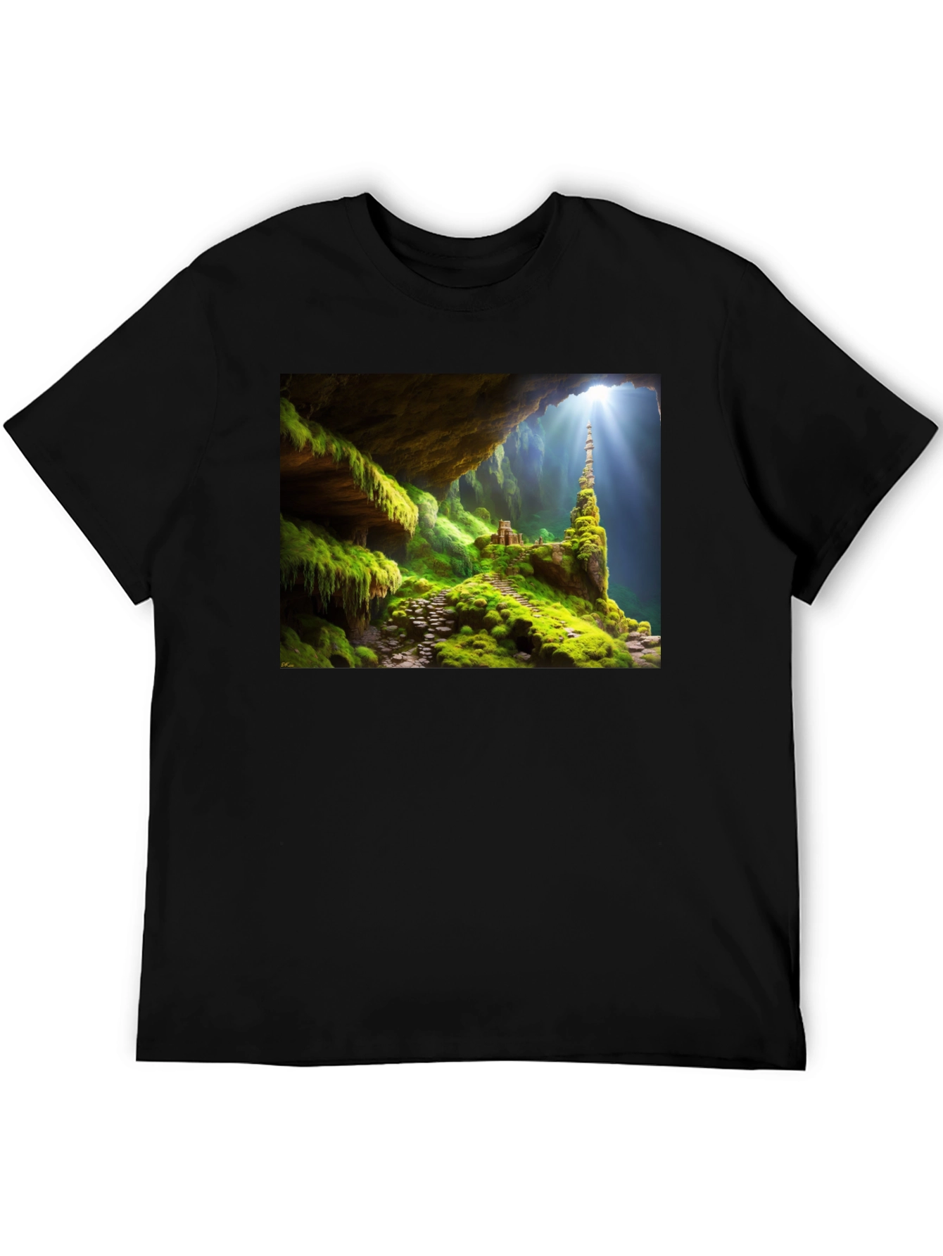 Mossy Cave T-Shirt - Nature Adventure Tee