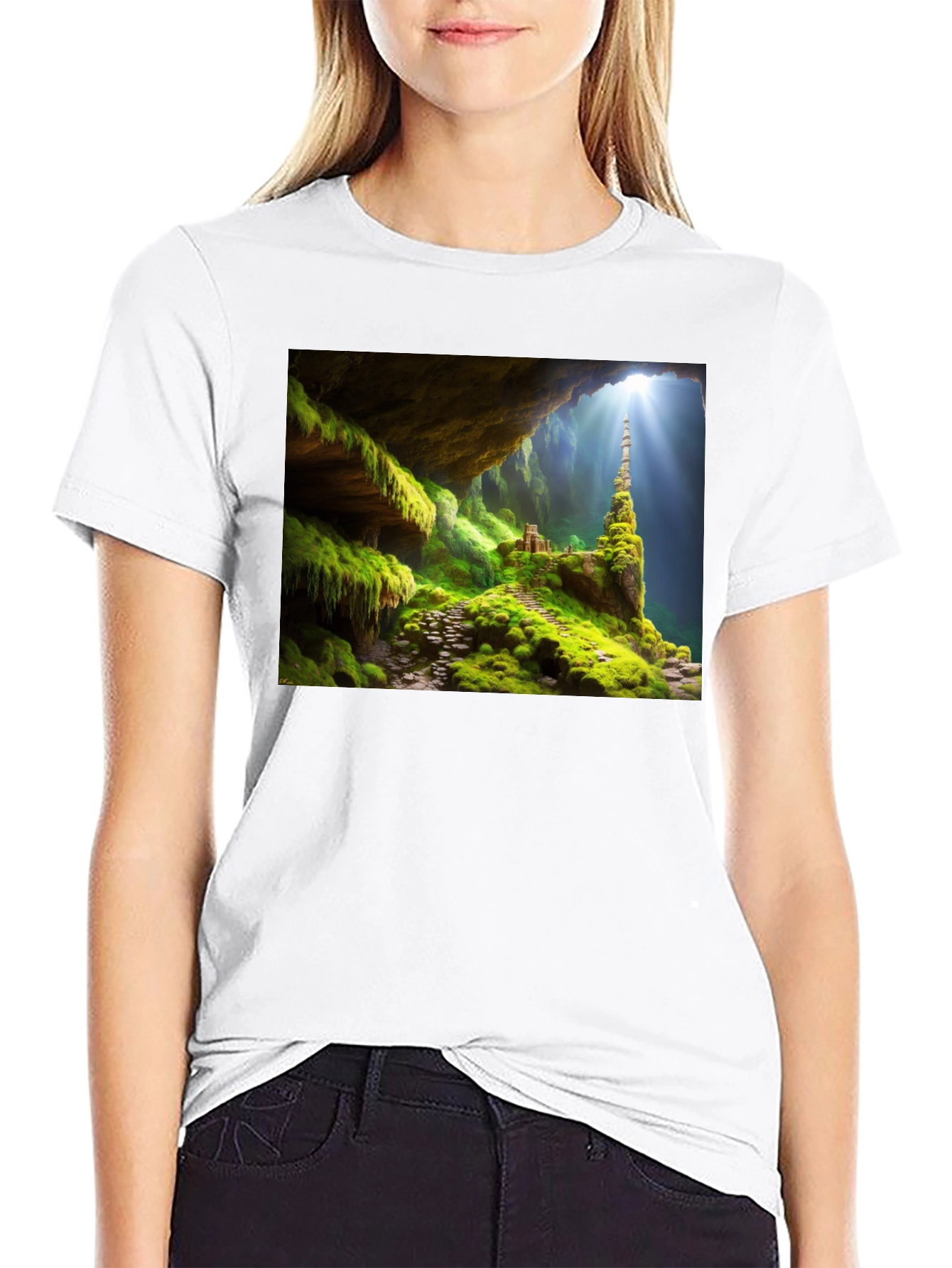 Mossy Cave T-Shirt - Nature Adventure Tee