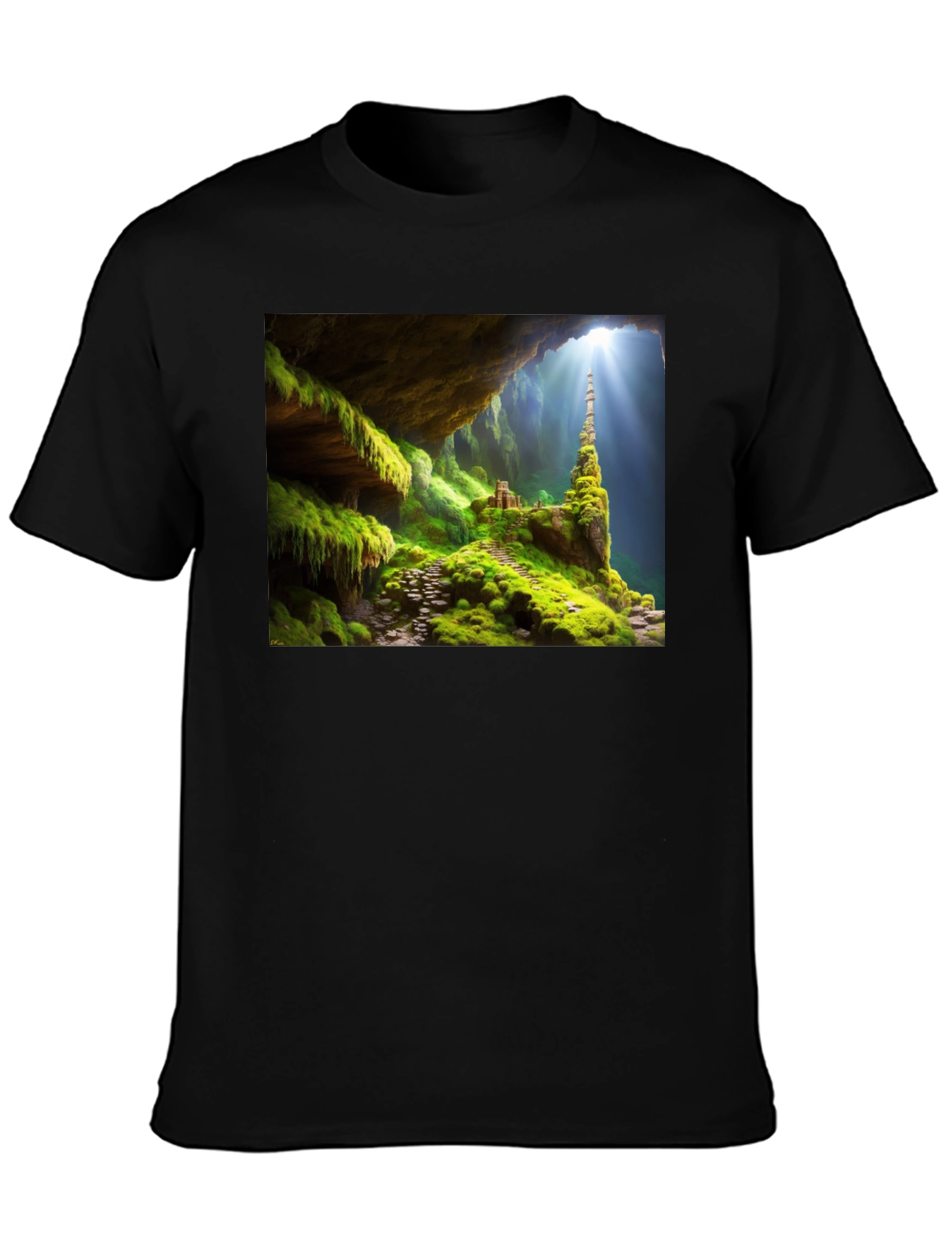 Mossy Cave T-Shirt - Nature Adventure Tee