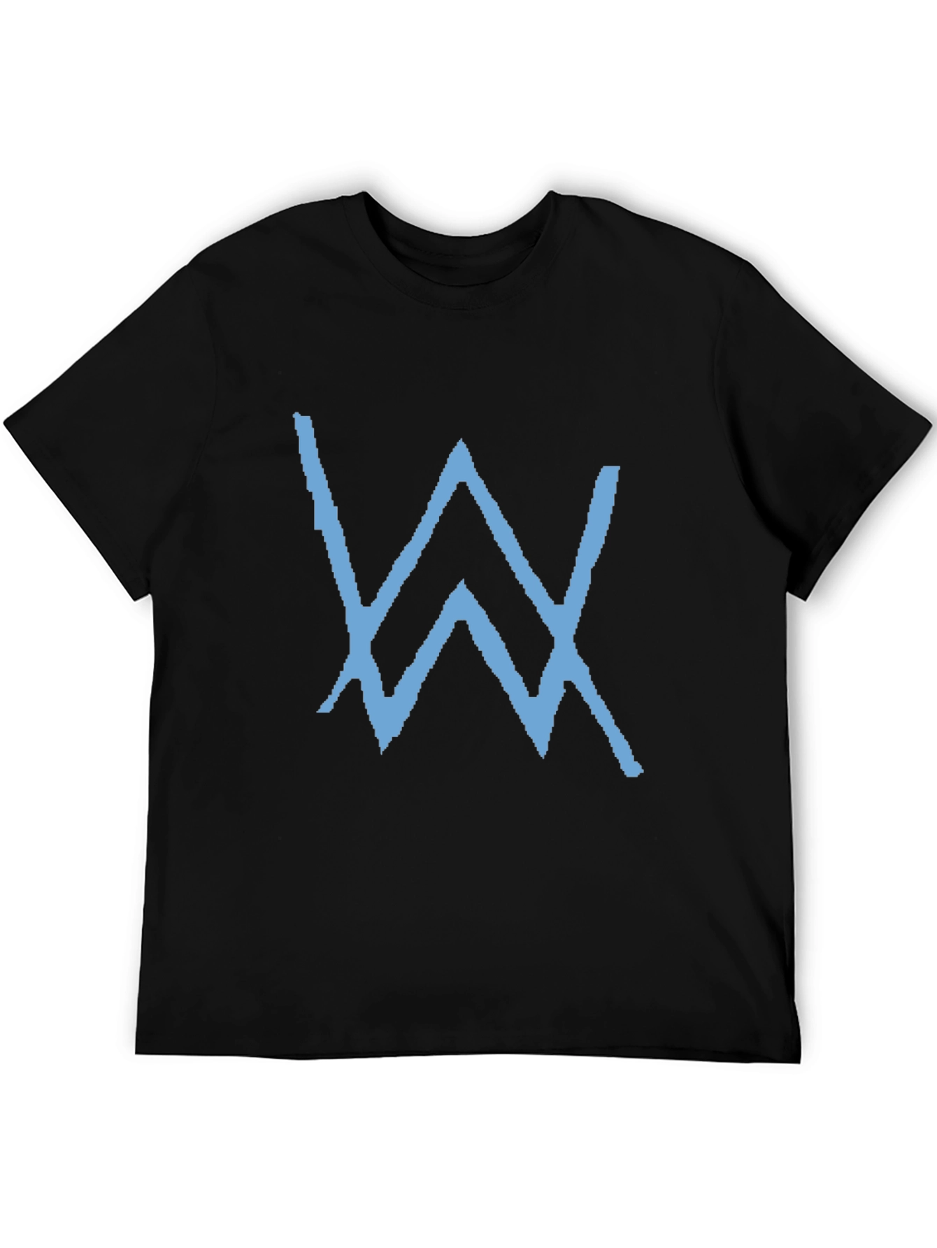 Black T-Shirt with Blue W Logo